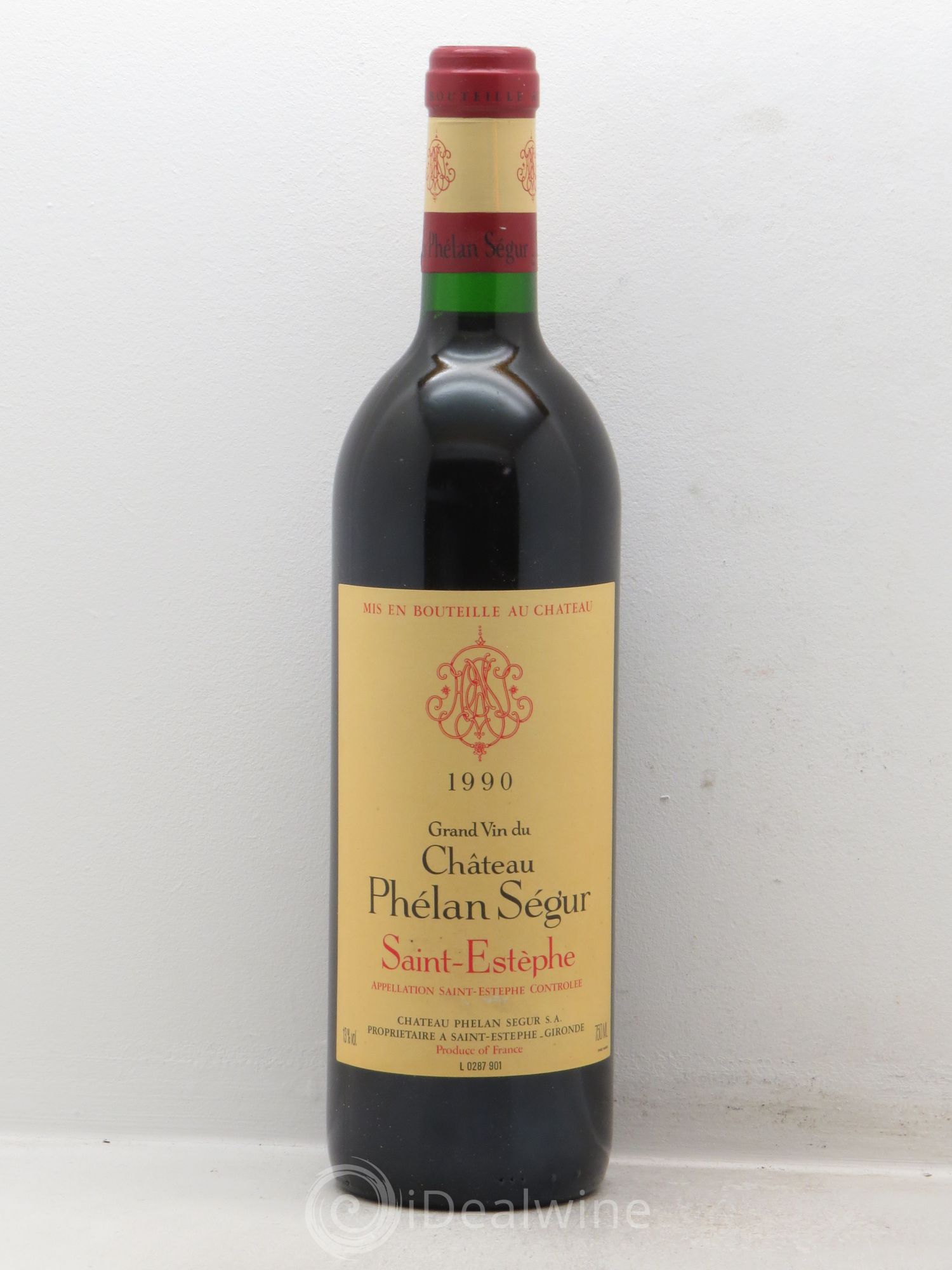 Château Phélan Ségur 1990 - Lot de 1 bouteille - 0