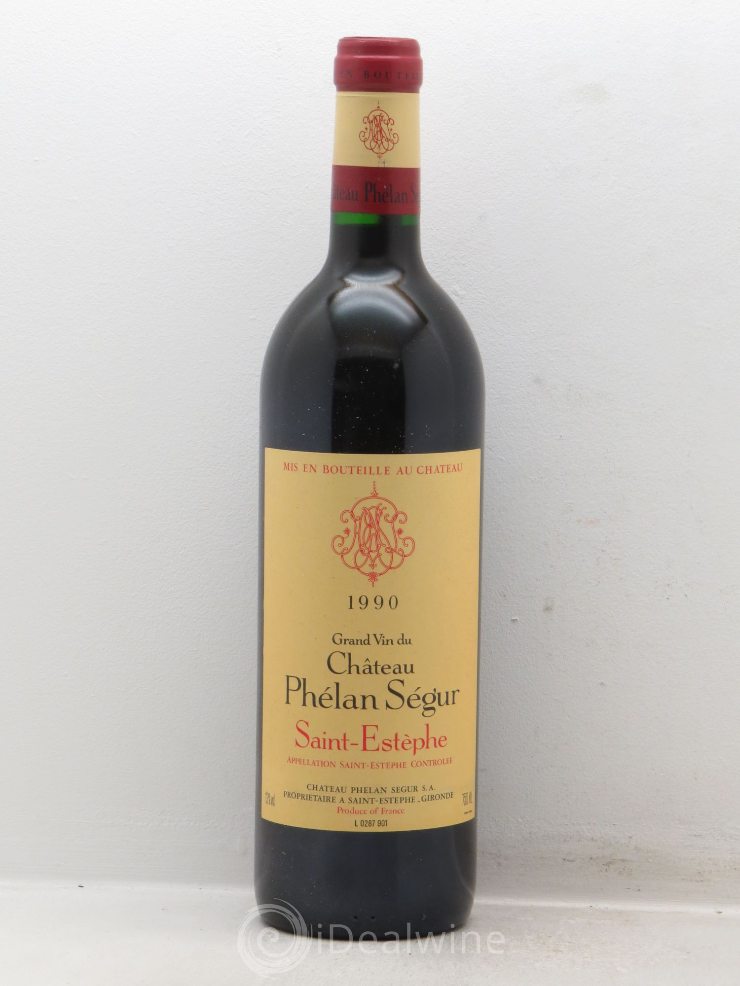 Château Phélan Ségur 1990 - Lot de 1 bouteille - 0