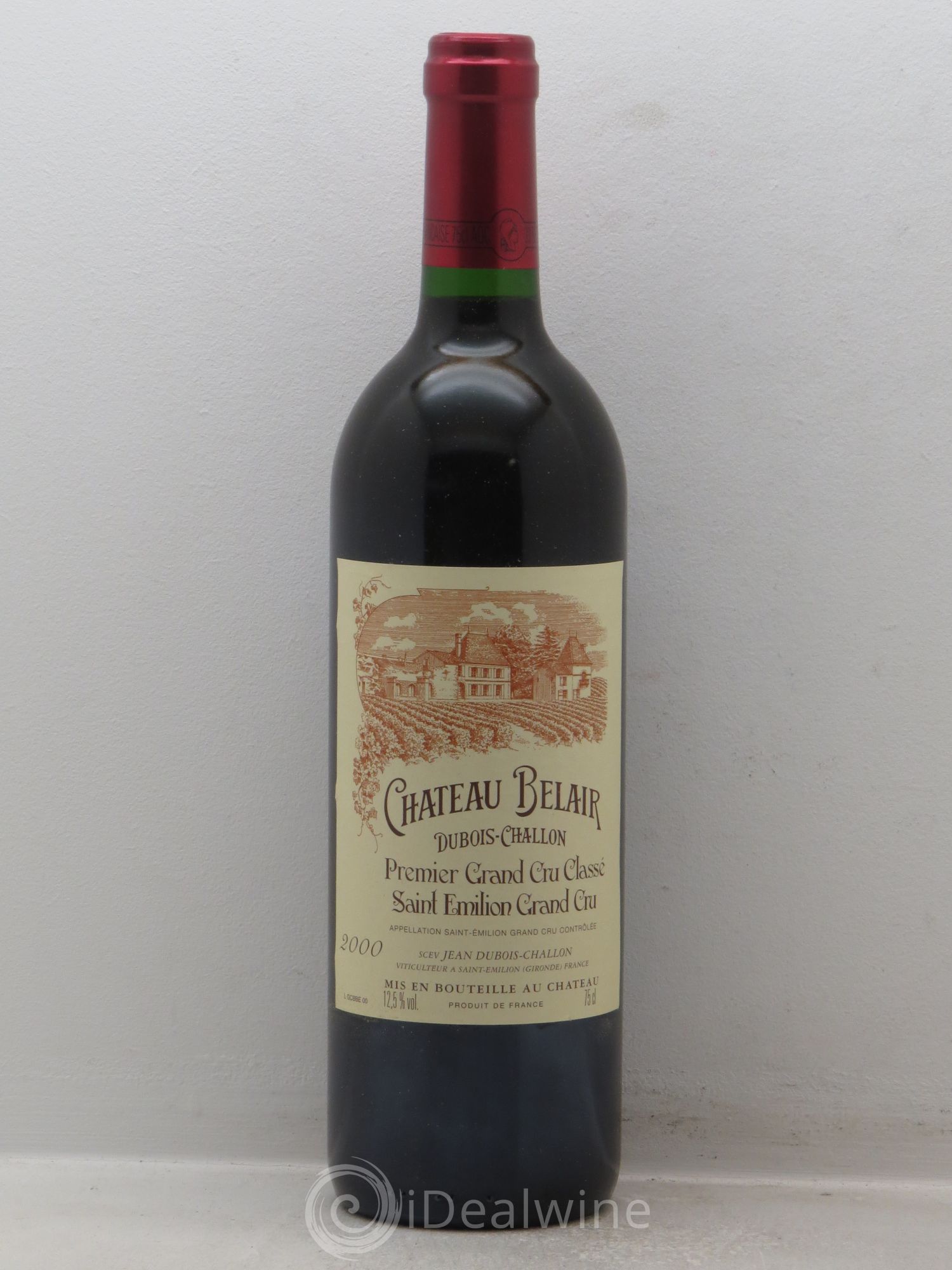 Château Belair (Belair-Monange) 1er Grand Cru Classé B 2000 - Lot de 1 bouteille - 0