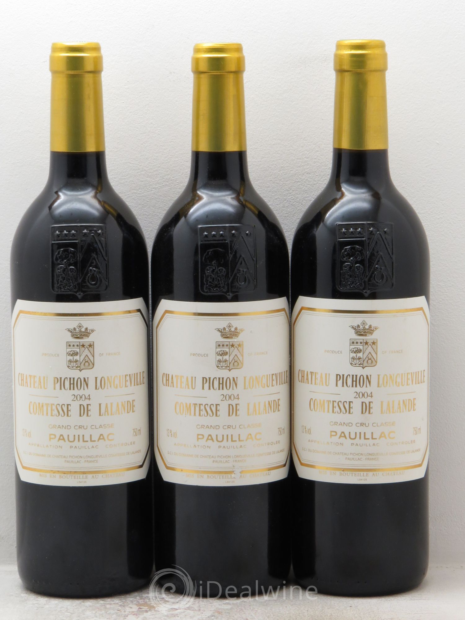 Château Pichon Longueville Comtesse de Lalande 2ème Grand Cru Classé 2004 - Lot de 3 bouteilles - 0