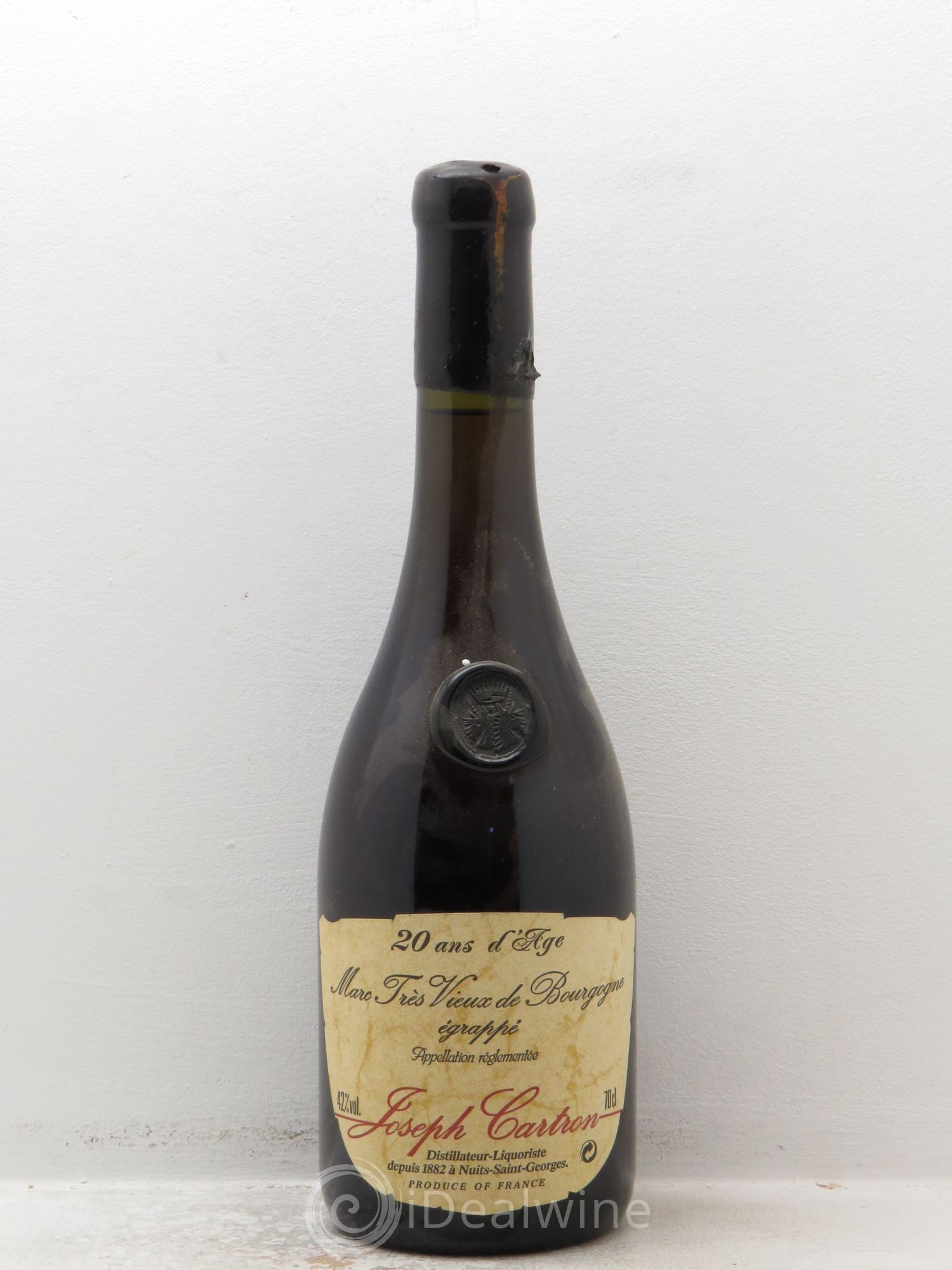 Marc de Bourgogne 20 ans d'âge Joseph Cartron (70cl) (42°) (sans prix de réserve) - Posten von 1 Flasche - 0