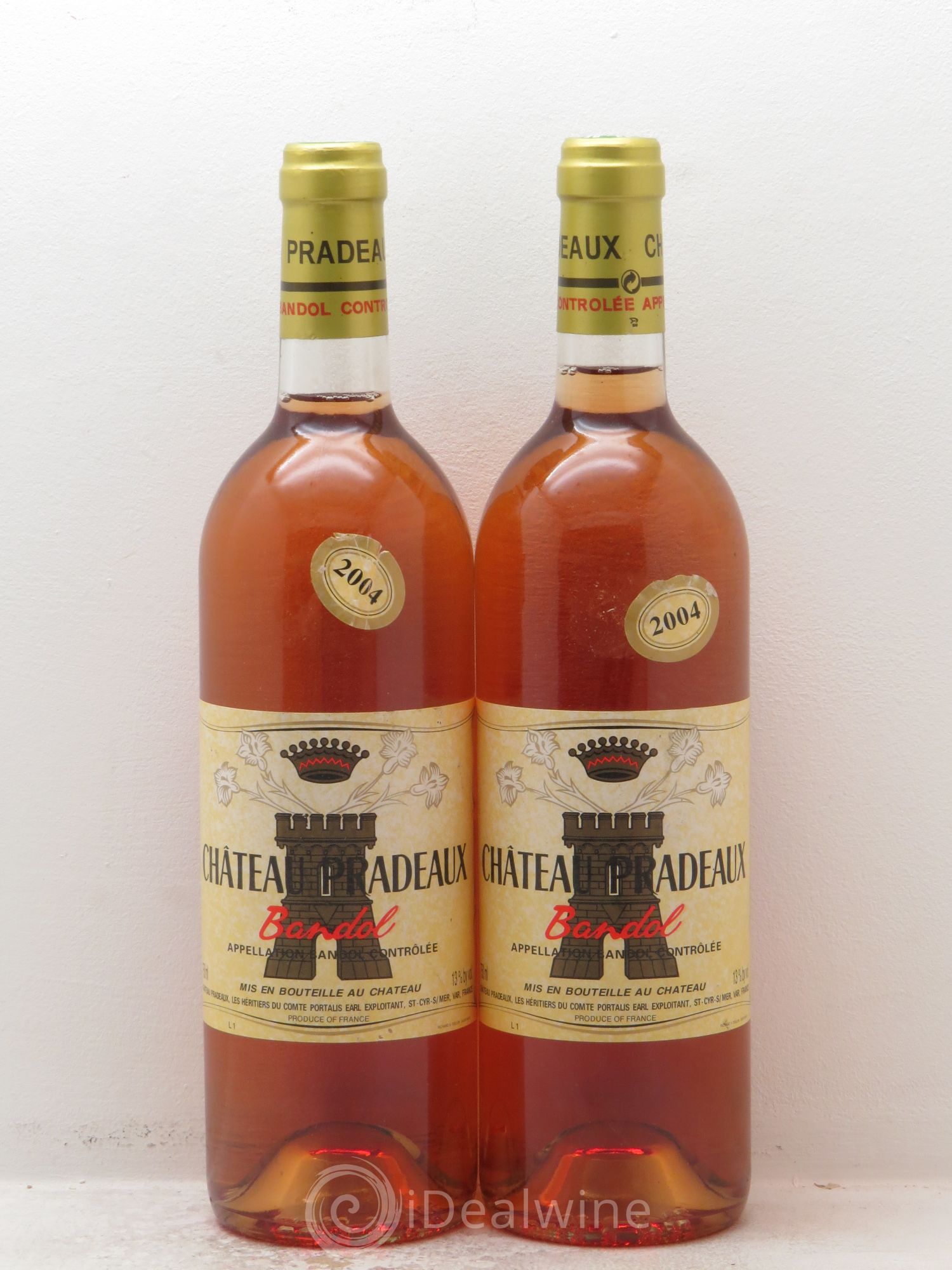 Bandol Château Pradeaux Famille Portalis (senza prezzo di riserva) 2004 - Lotto di 2 bottiglie - 0