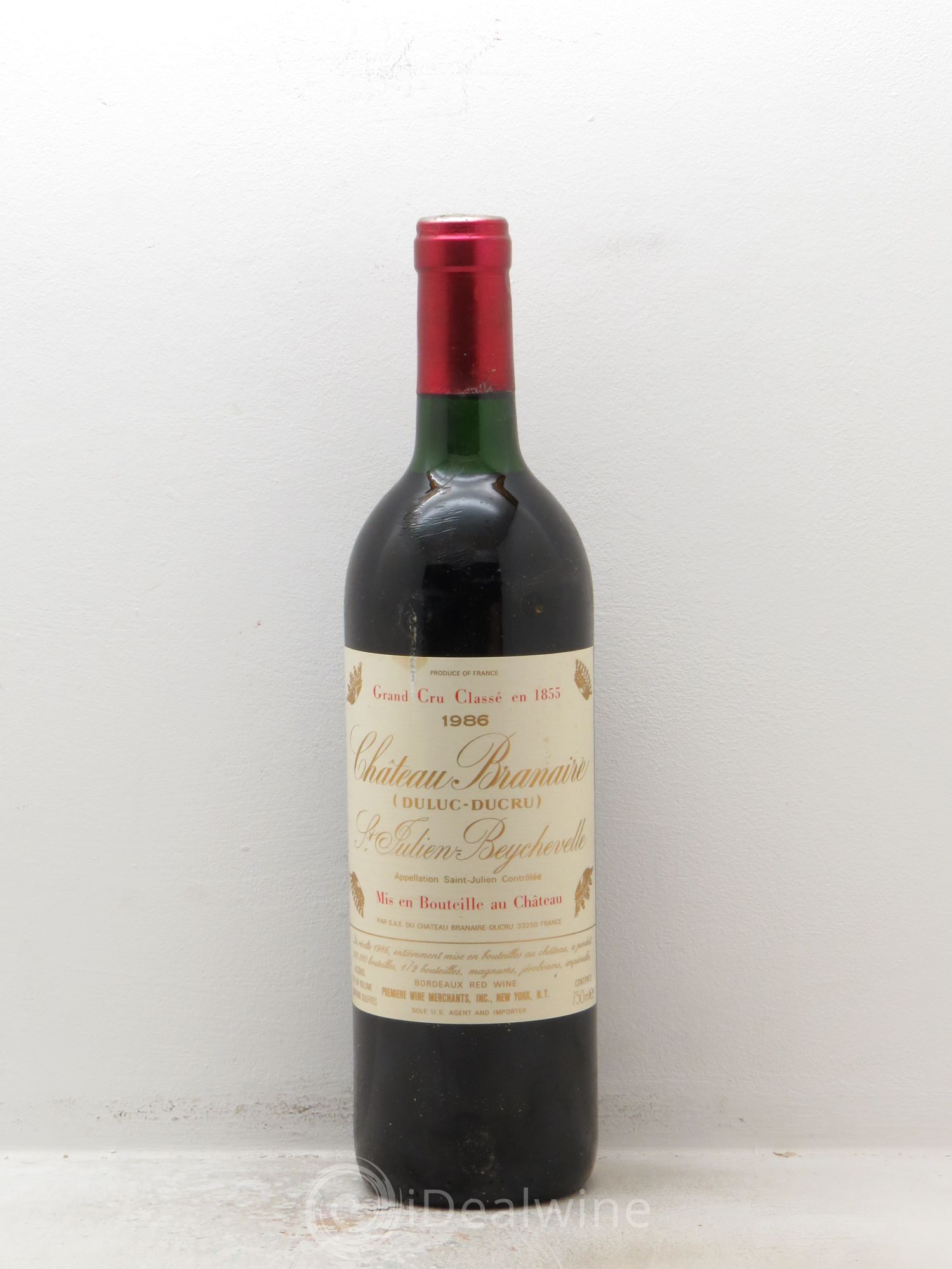 Château Branaire Ducru 4ème Grand Cru Classé 1986 - Lotto di 6 bottiglie - 0