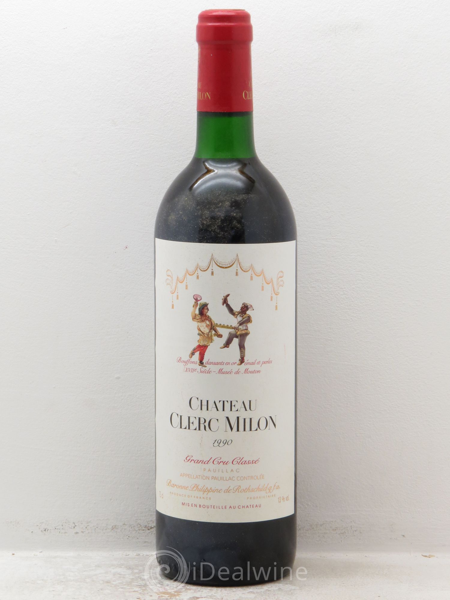 Château Clerc Milon 5ème Grand Cru Classé 1990 - Lot de 12 bouteilles - 0