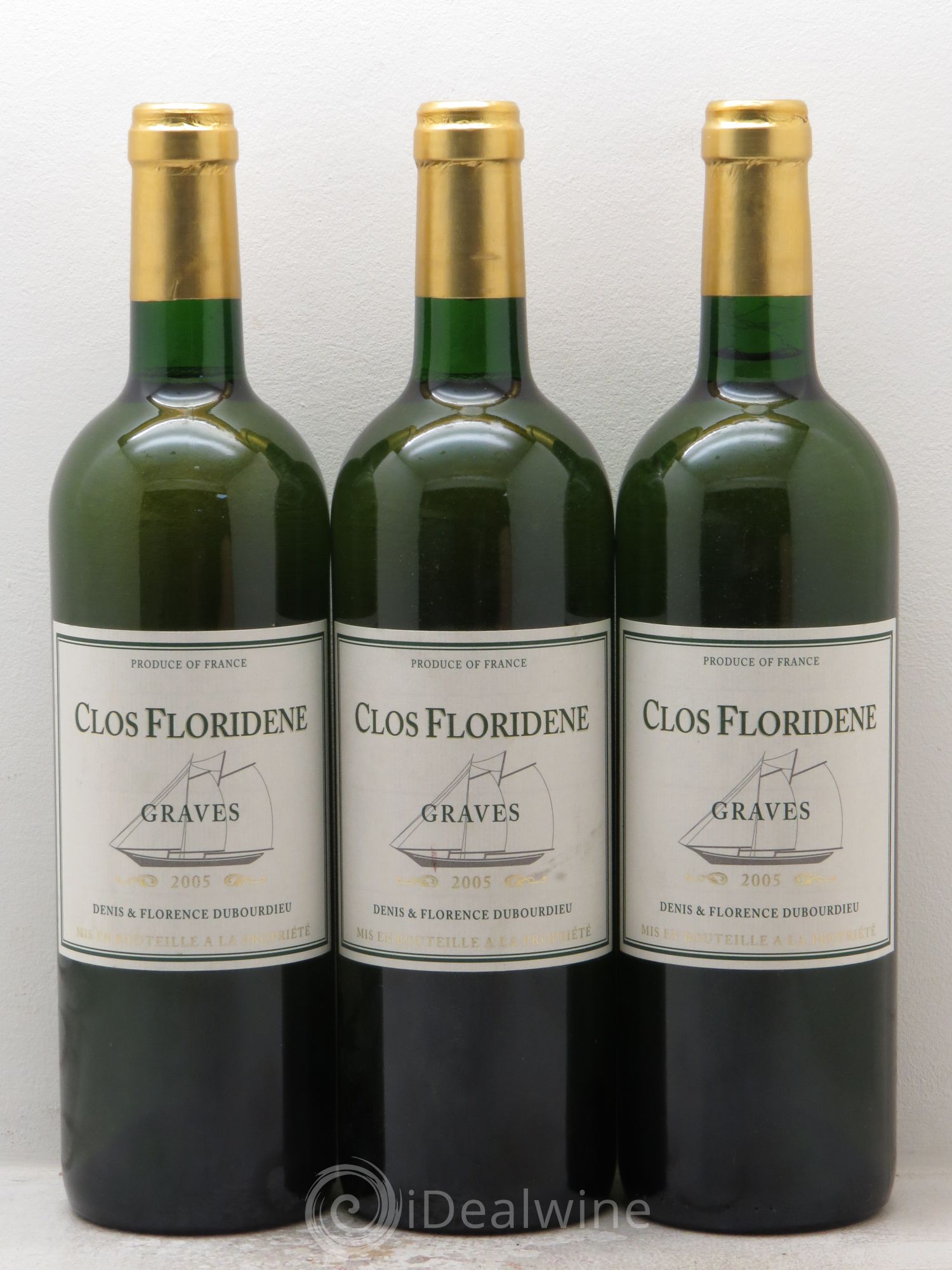 Clos Floridène (sans prix de réserve) 2005 - Lot de 3 bouteilles - 0