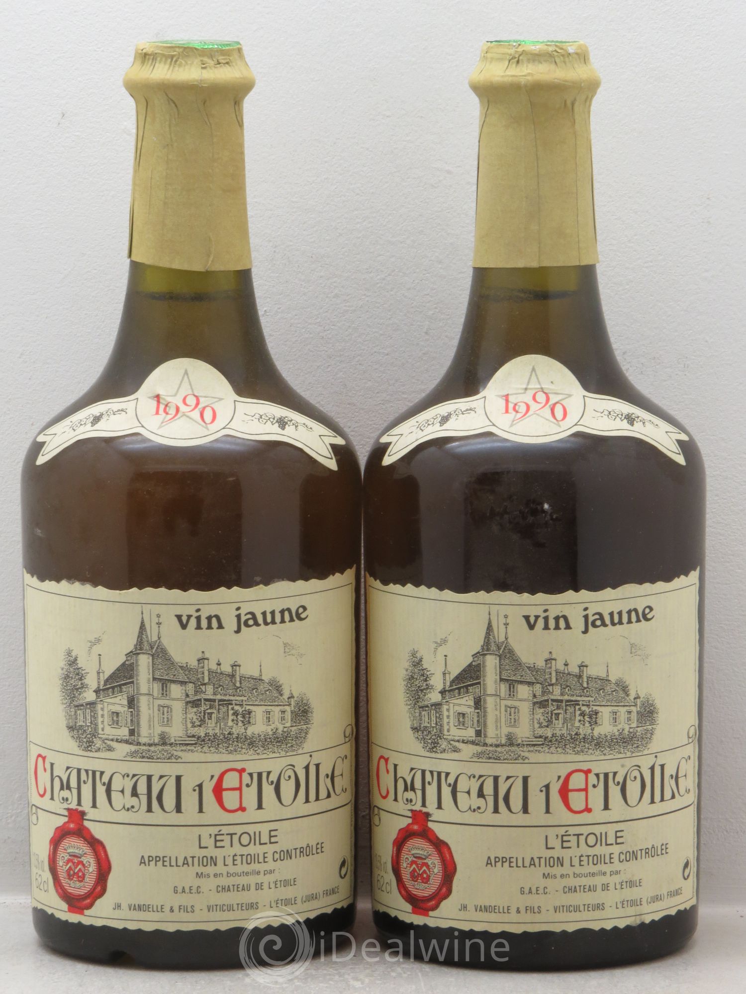 Arbois Vin Jaune Château l'Etoile (62cl) 1990 - Posten von 2 Flaschen - 0