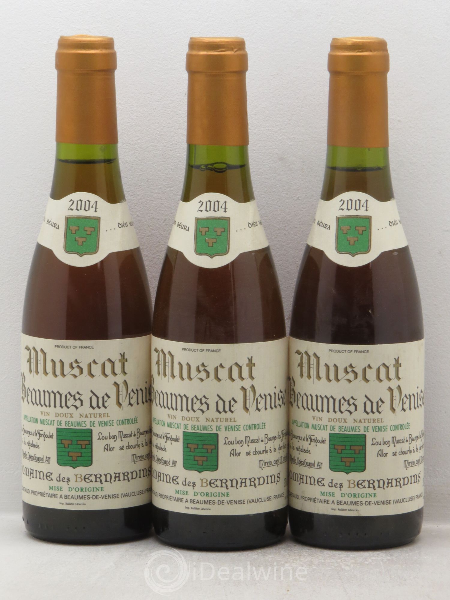 Muscat Beaumes de Venise (sans prix de réserve-no reserve) 2004 - Posten von 3 Demi-Flaschen - 0