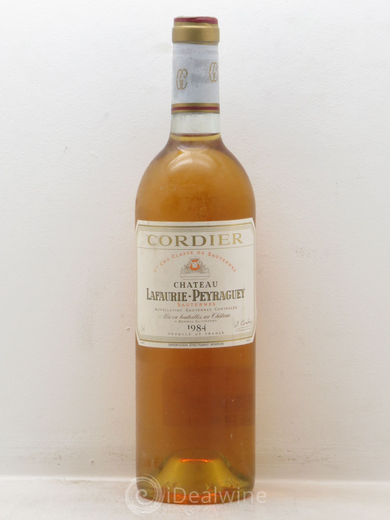 Château Lafaurie-Peyraguey 1er Grand Cru Classé 1984 - Lot de 1 bouteille - 0