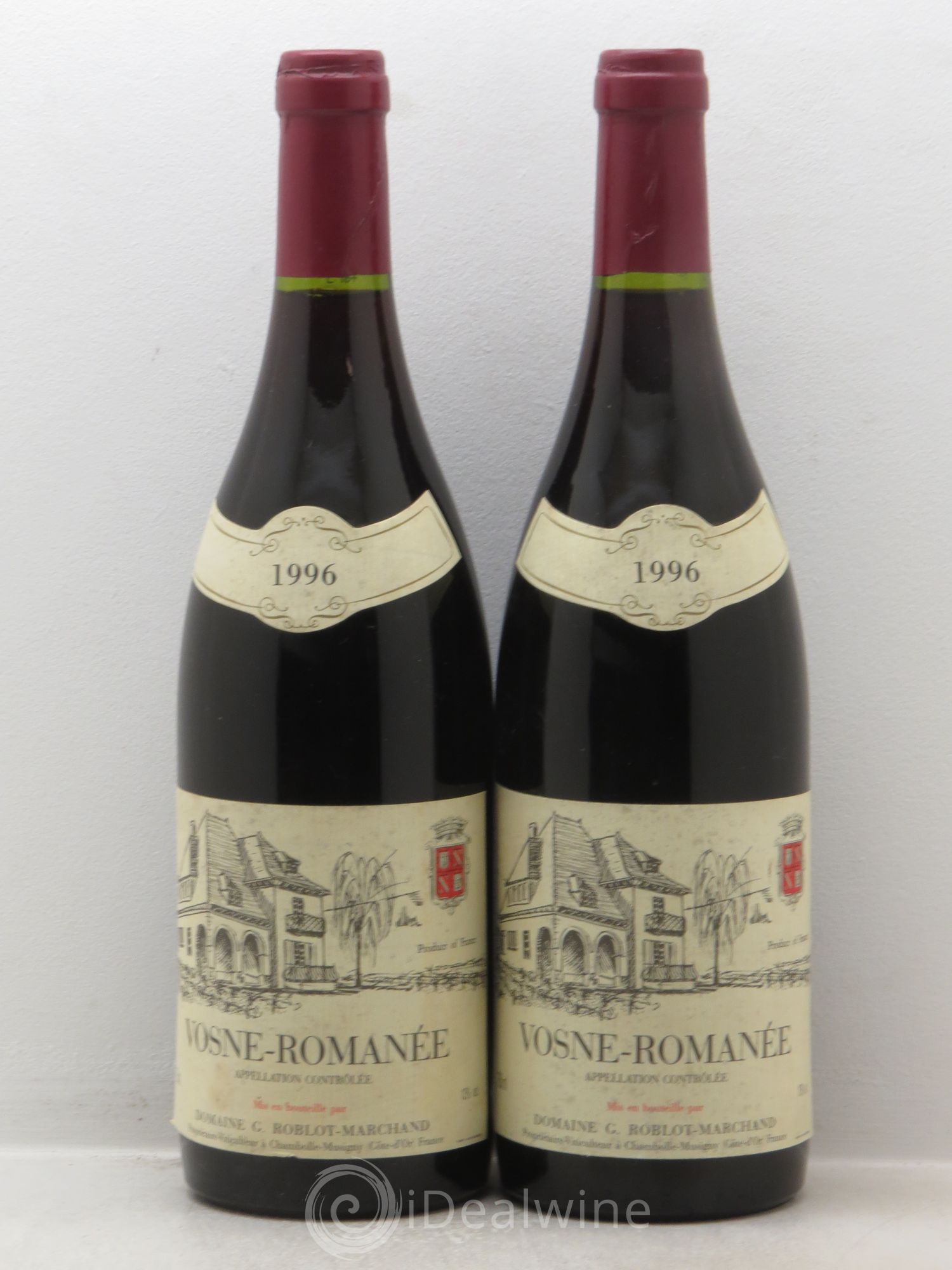 Vosne-Romanée Roblot Marchand 1996 - Lot de 2 bouteilles - 0