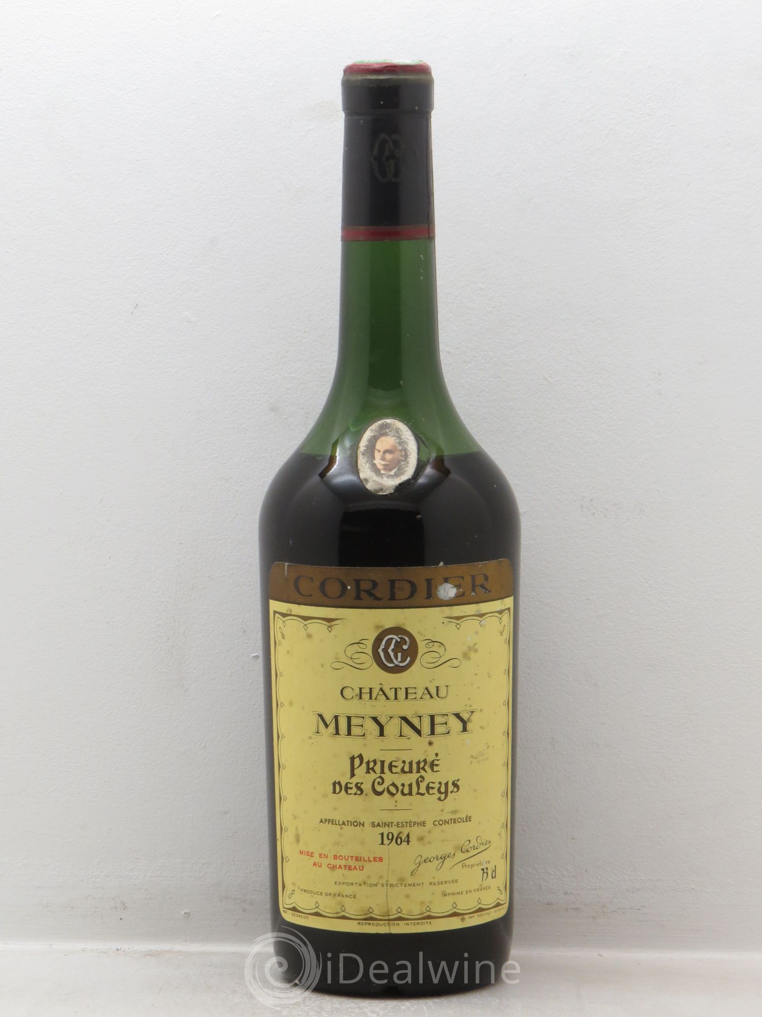 Saint-Estèphe Château Meyney Prieuré des Couleys 1964 - Posten von 1 Flasche - 0