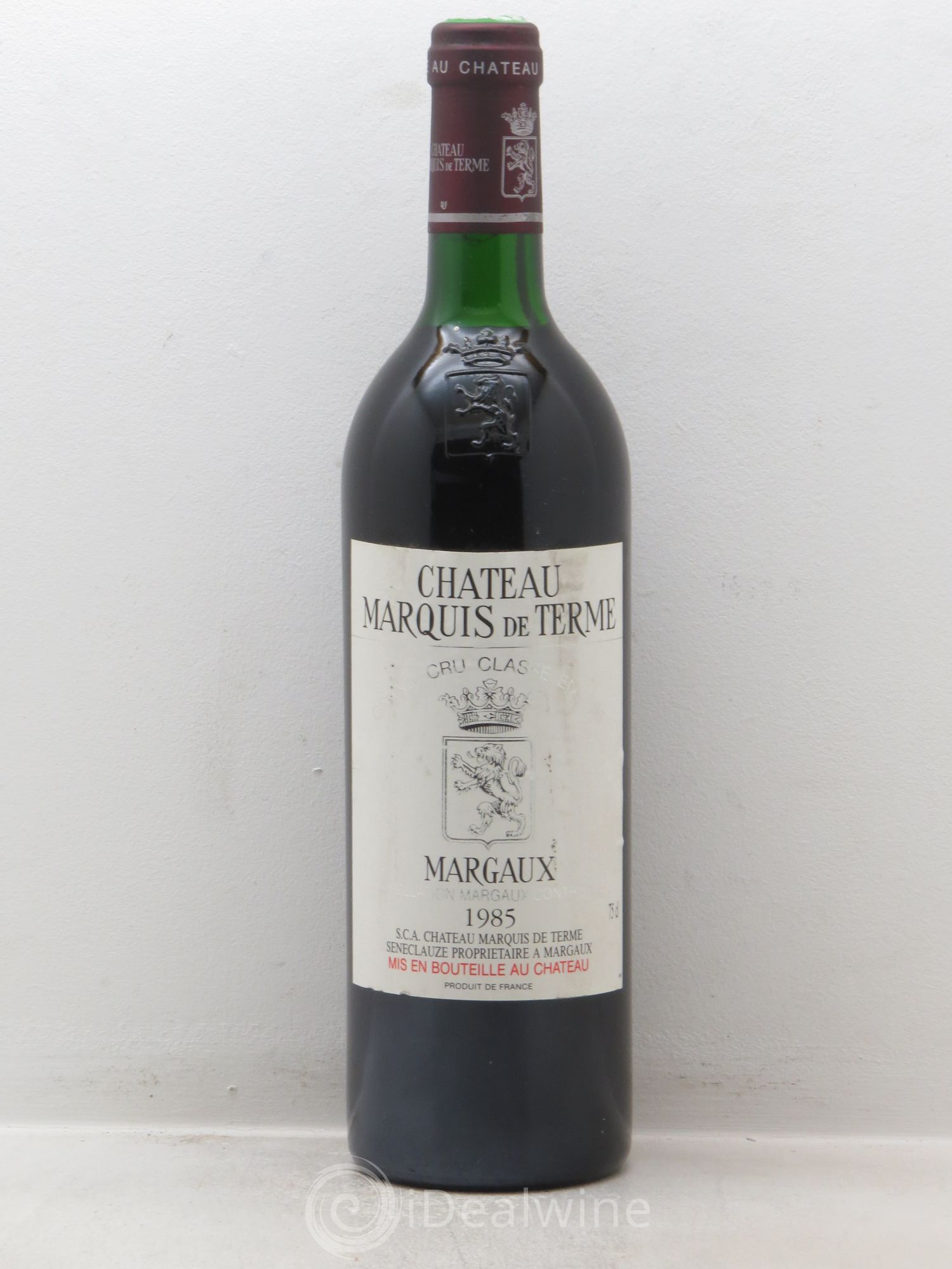 Château Marquis de Terme 4ème Grand Cru Classé 1985 - Lot de 1 bouteille - 0