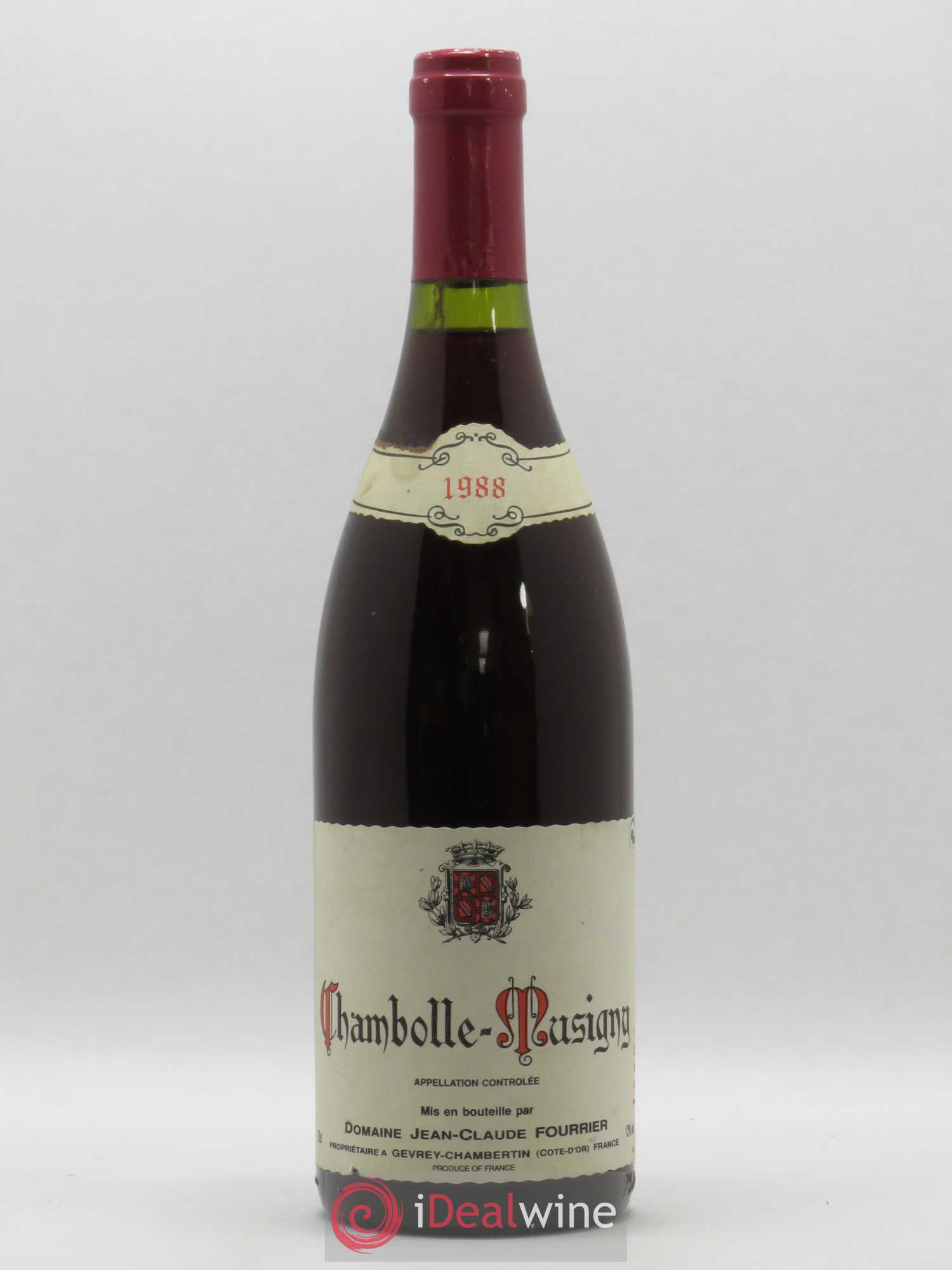 Chambolle-Musigny Vieille Vigne Fourrier (Domaine) 1988 - Lot de 1 bouteille - 0