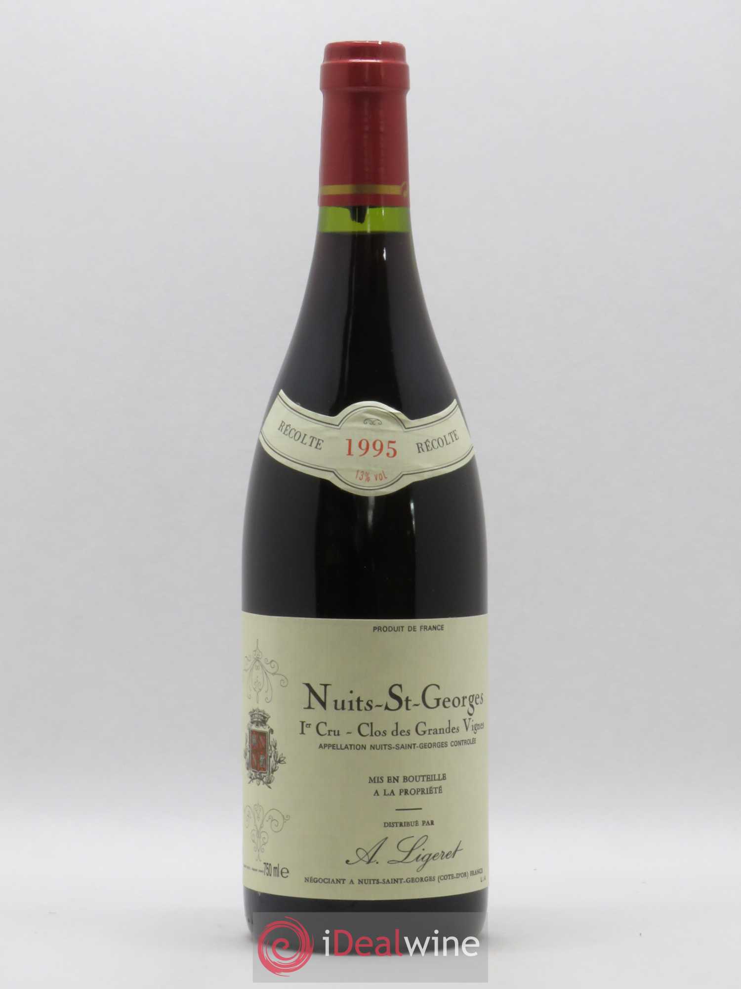 Nuits-Saint-Georges 1er Cru Clos Des Grandes Vignes Domaine A Ligeret 1995 - Posten von 1 Flasche - 0