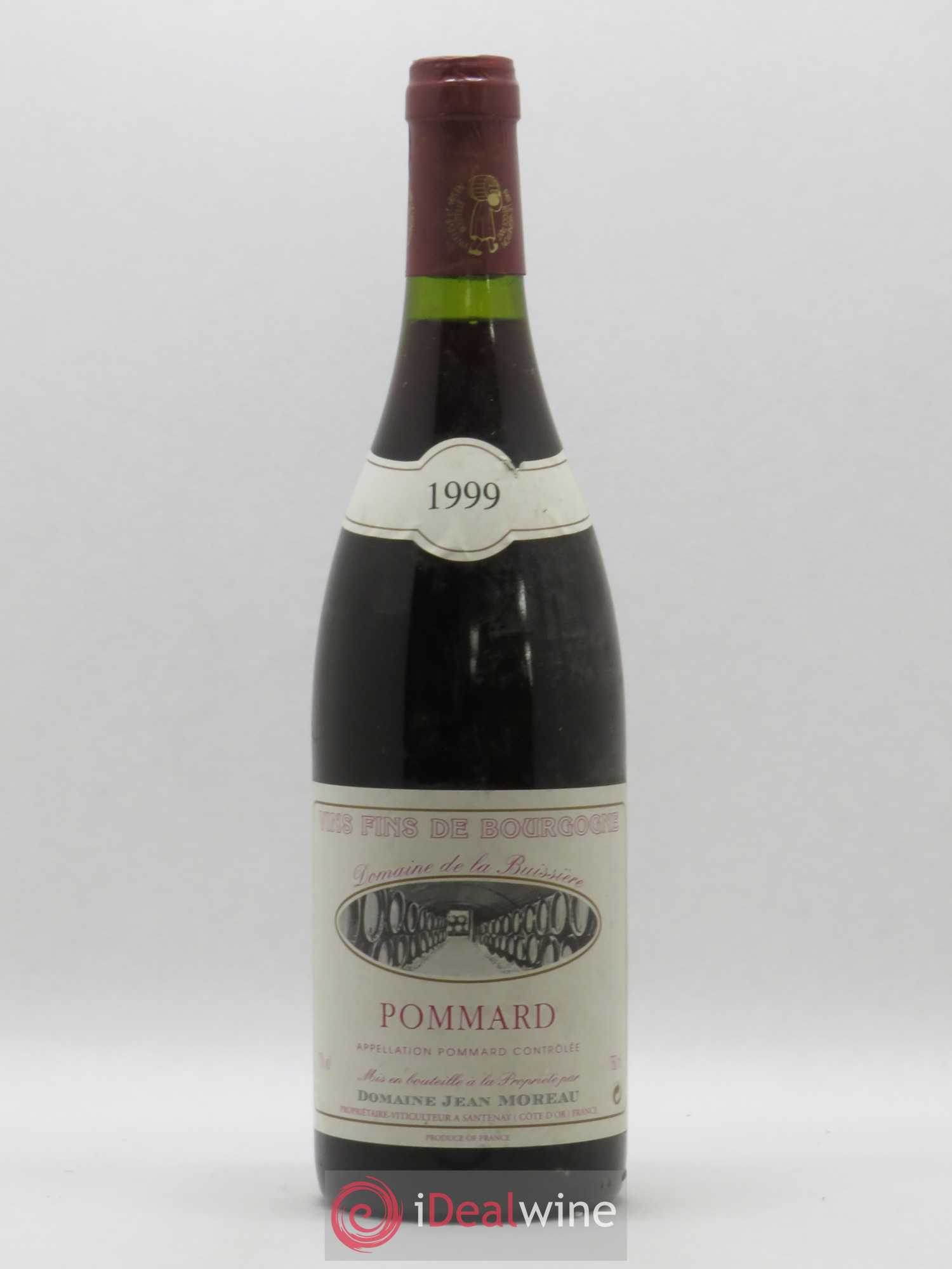 Pommard Domaine de la Buissière Domaine Jean Moreau 1999 - Posten von 1 Flasche - 0
