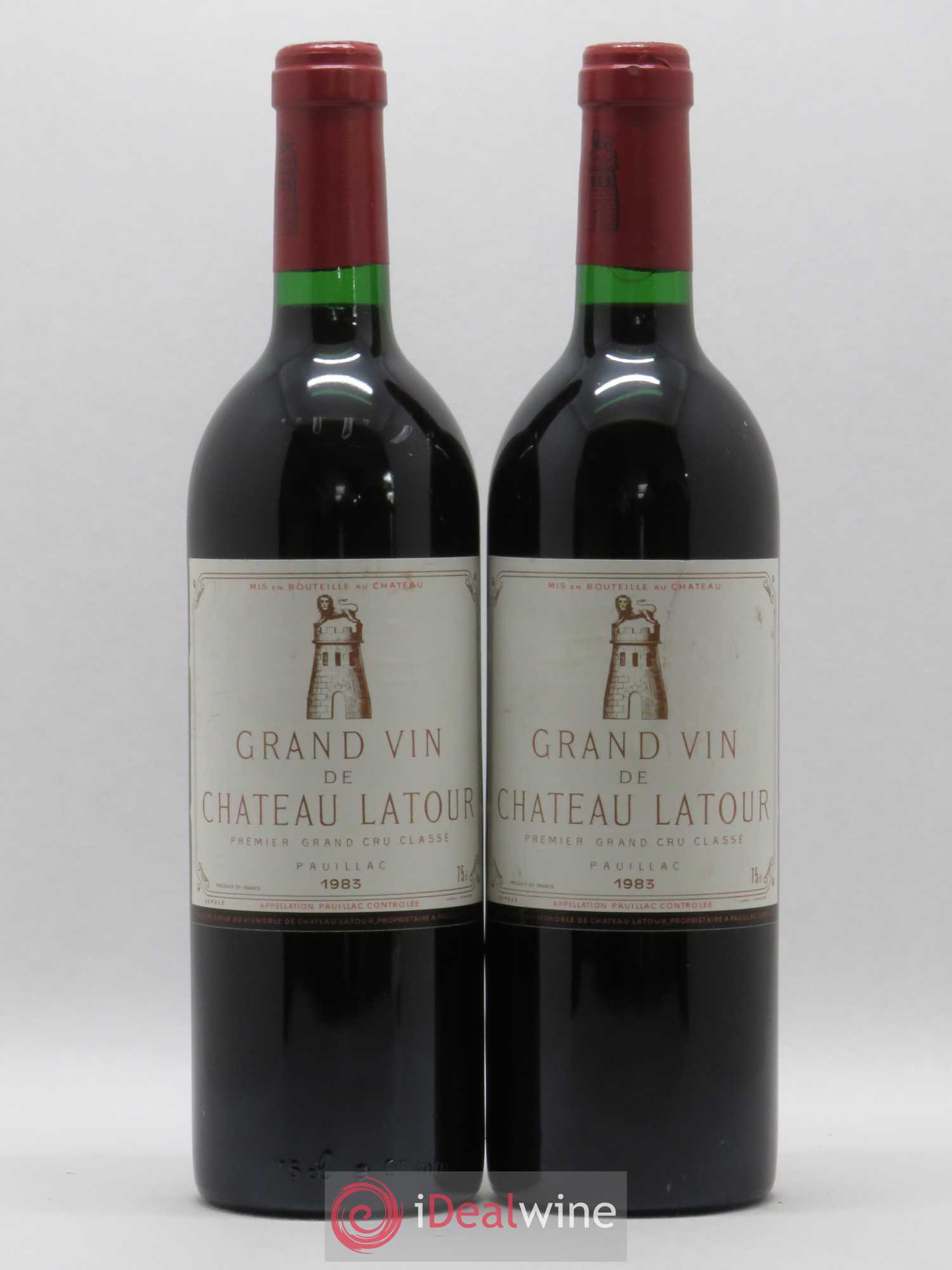 Château Latour 1er Grand Cru Classé 1983 - Lot de 2 bouteilles - 0