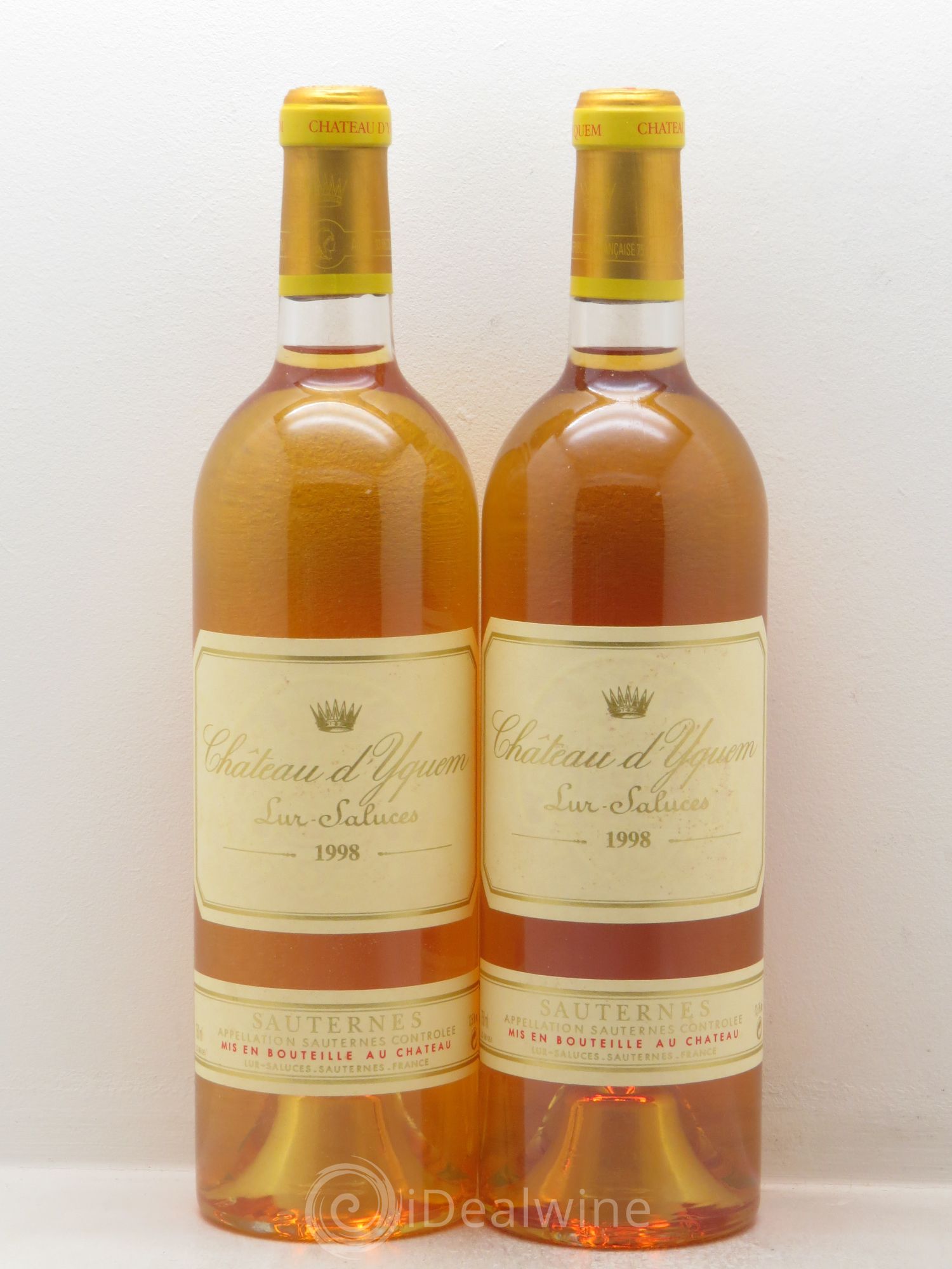Château d' Yquem 1er Cru Classé Supérieur 1998 - Lotto di 2 bottiglie - 0