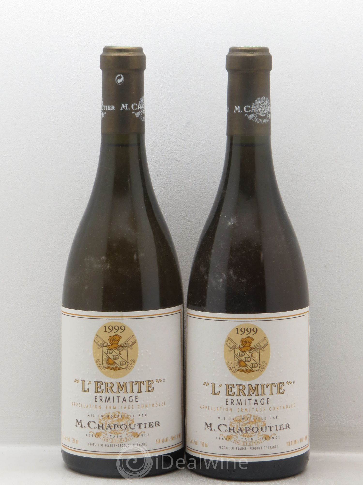 Hermitage Ermitage l'Ermite Chapoutier 1999 - Lot de 2 bouteilles - 0