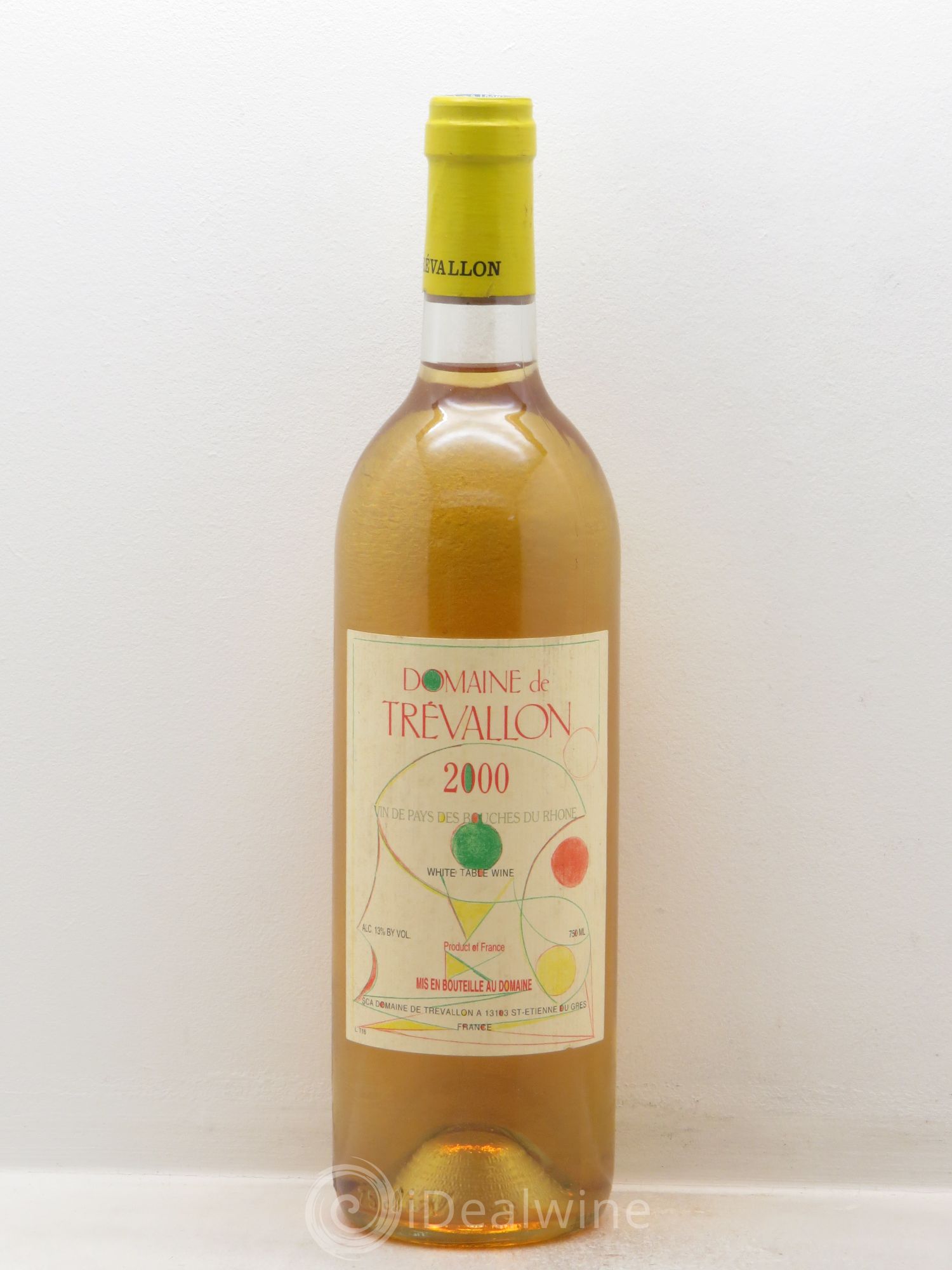 VDP Bouches du Rhône Trévallon (Domaine de) Eloi Dürrbach 2000 - Lot de 6 bouteilles - 0