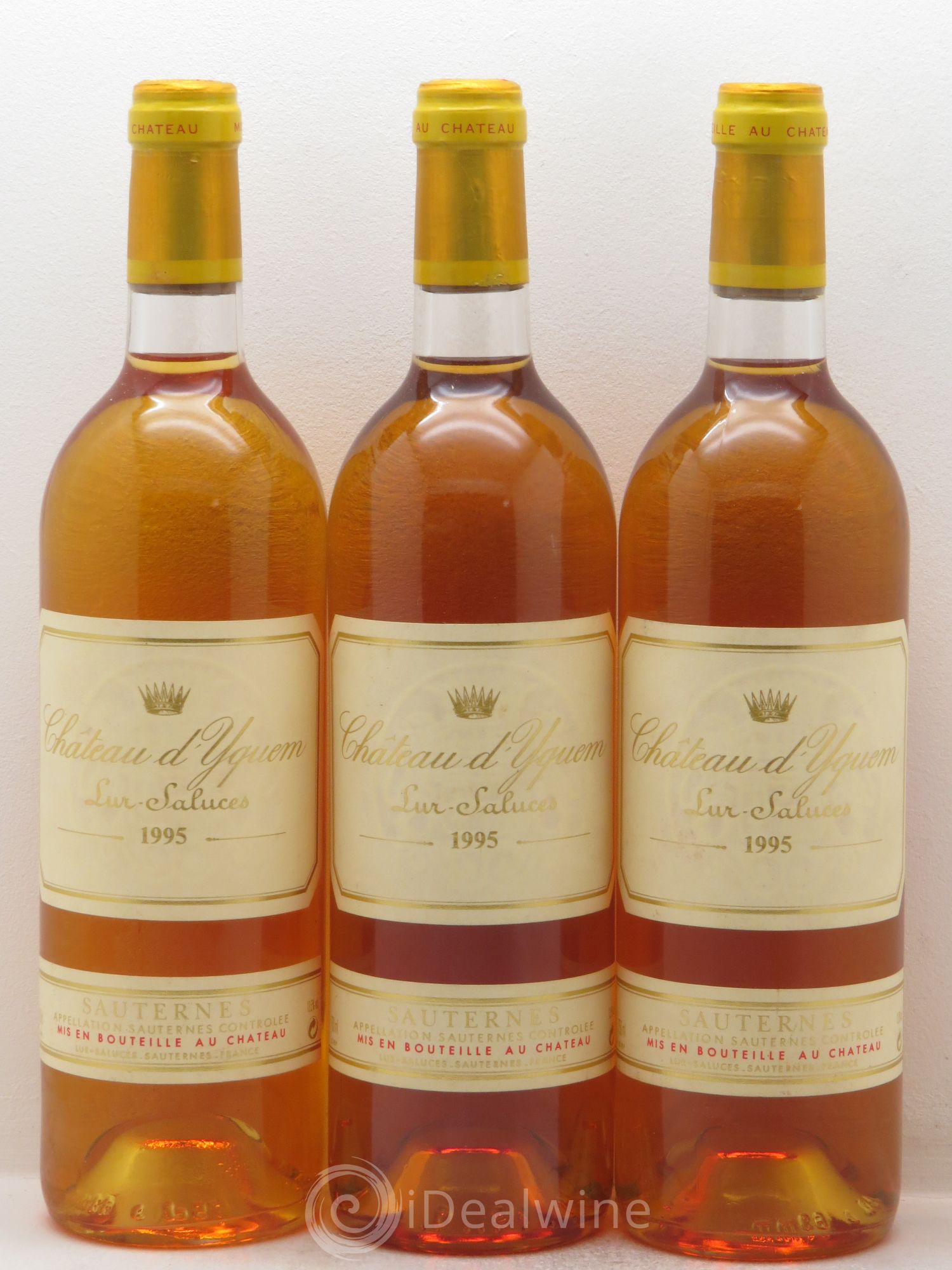 Château d' Yquem 1er Cru Classé Supérieur 1995 - Lotto di 3 bottiglie - 0