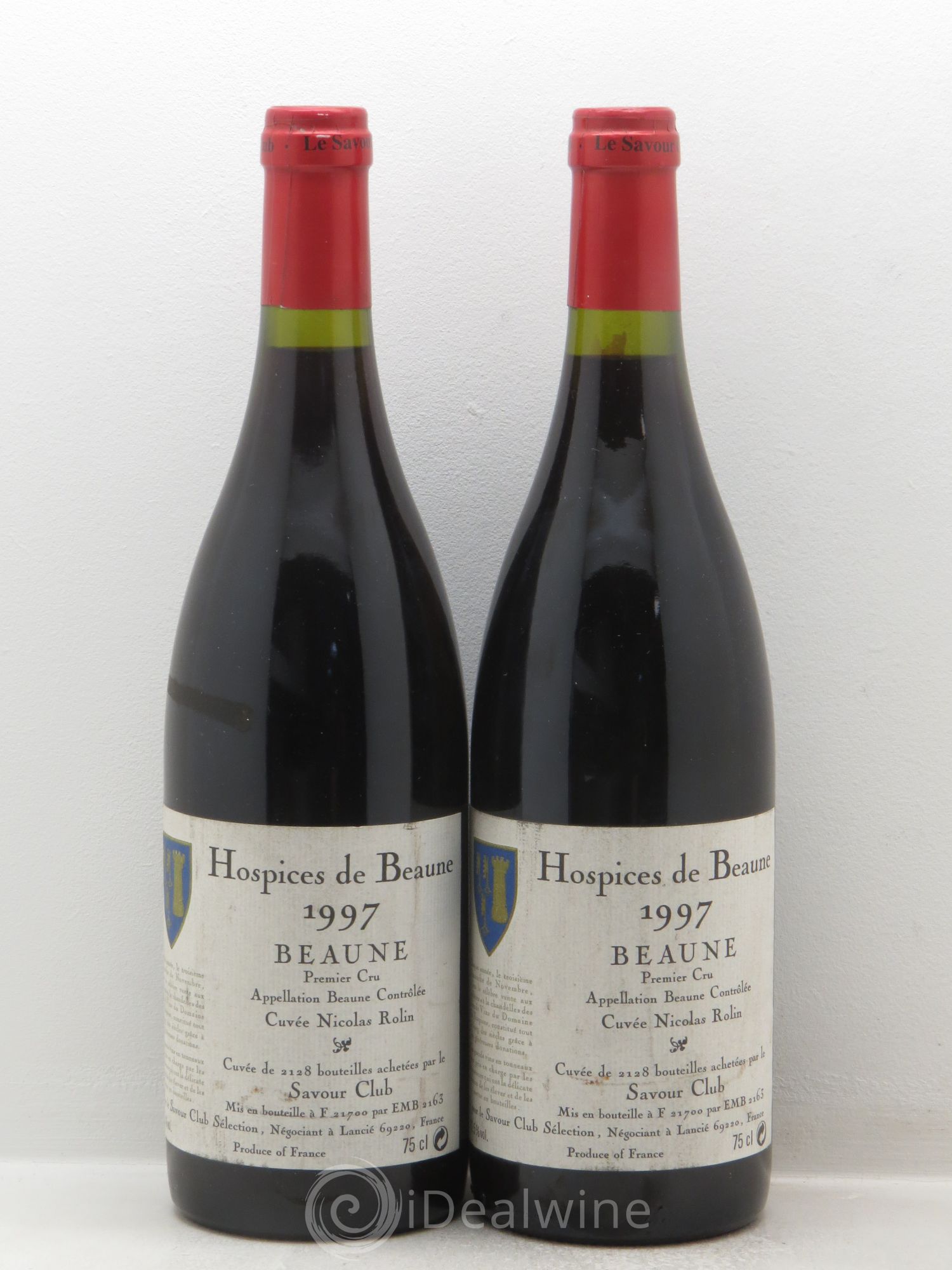 Beaune 1er Cru Cuvée Nicolas Rolin Savour Club 1997 - Lot de 2 bouteilles - 0