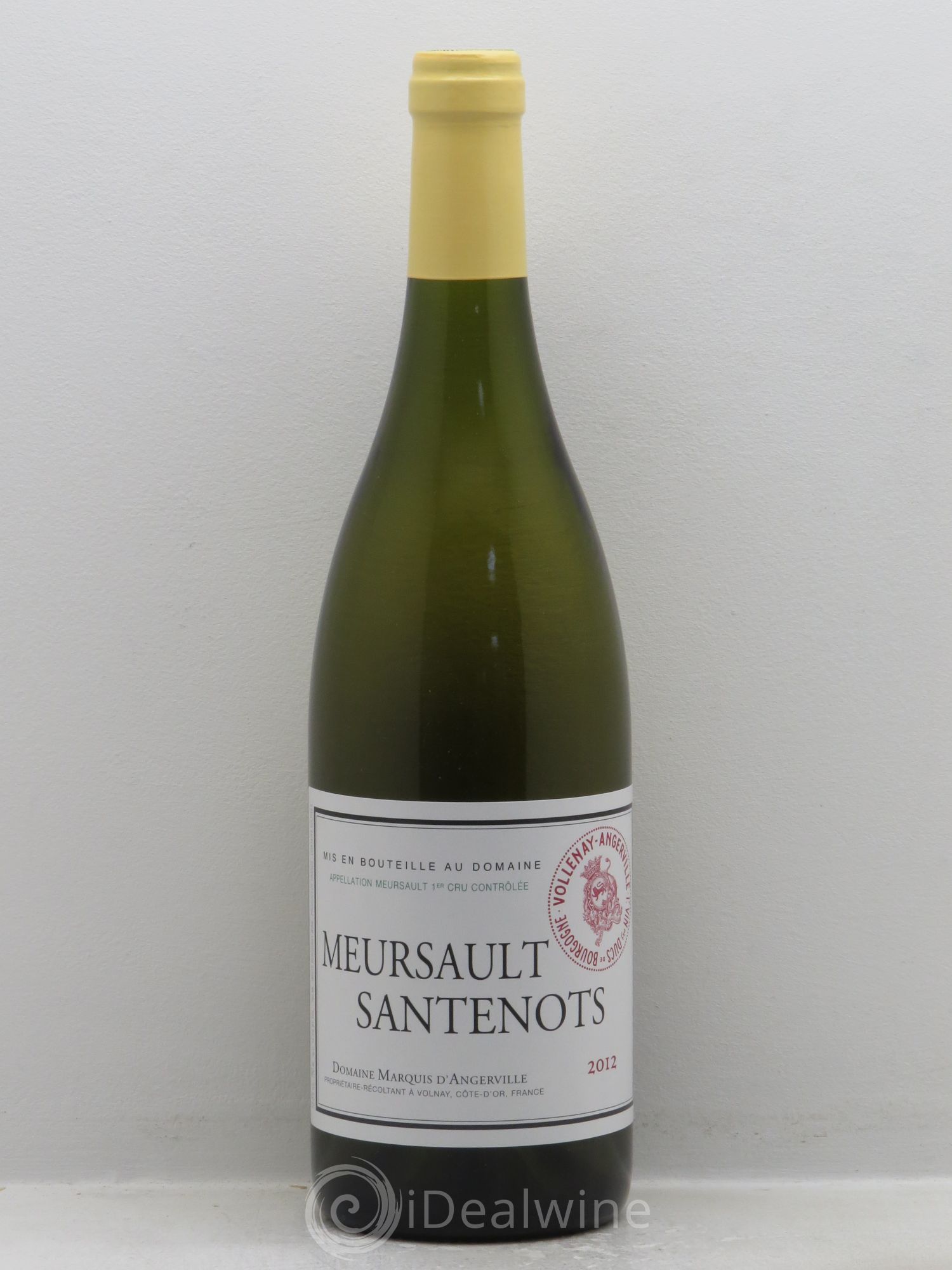 Meursault 1er Cru Santenots Marquis d'Angerville (Domaine) 2012 - Lot de 1 bouteille - 0