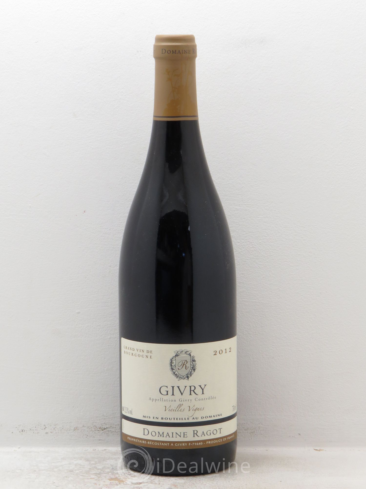 Givry Vieilles vignes Ragot (Domaine) 2012 - Lot de 1 bouteille - 0