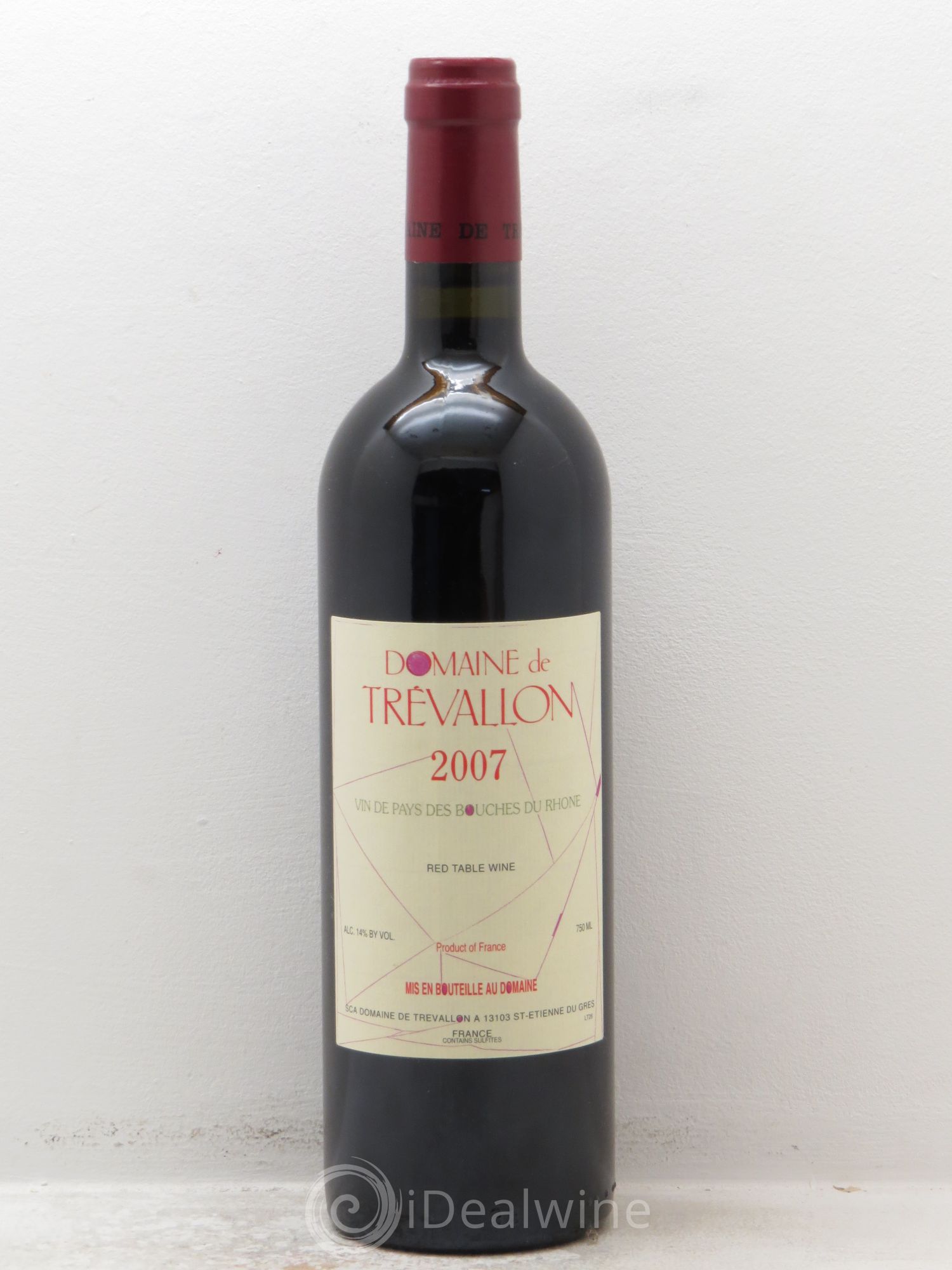 VDP Bouches du Rhône Trévallon (Domaine de) Eloi Dürrbach 2007 - Lot de 1 bouteille - 0