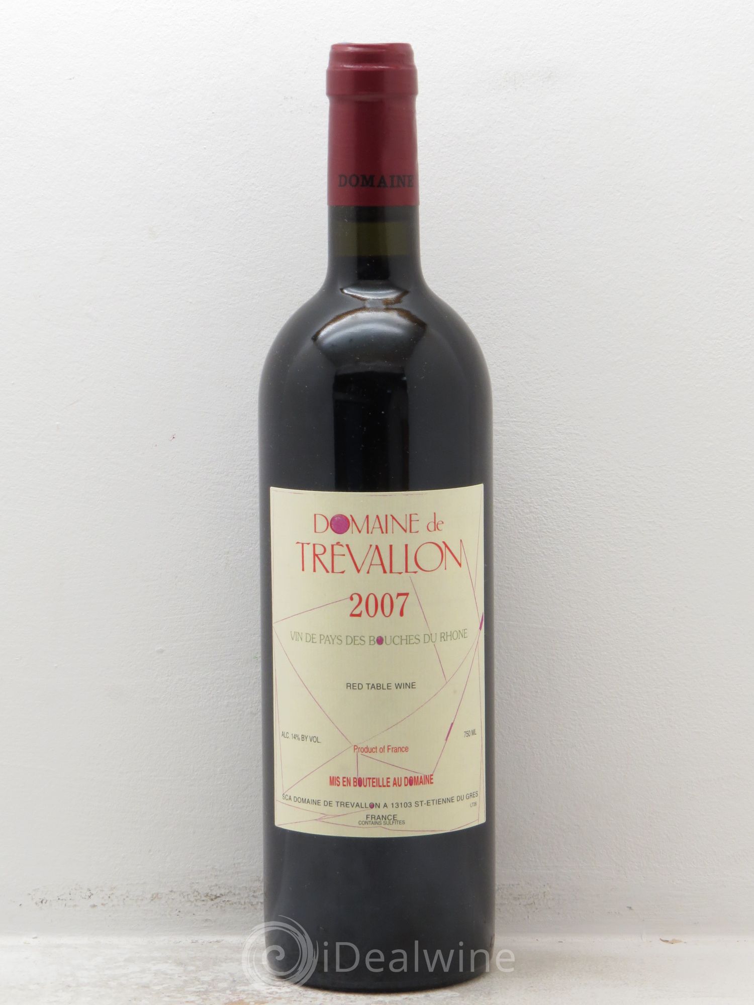 VDP Bouches du Rhône Trévallon (Domaine de) Eloi Dürrbach 2007 - Lot de 1 bouteille - 0