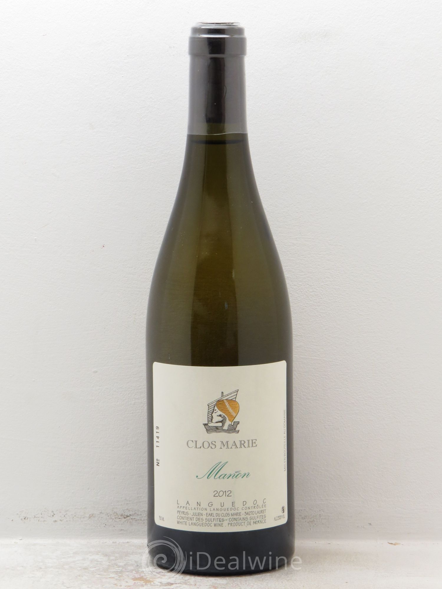 Languedoc Clos Marie Manon Christophe Peyrus et Françoise Julien 2012 - Lot de 1 bouteille - 0