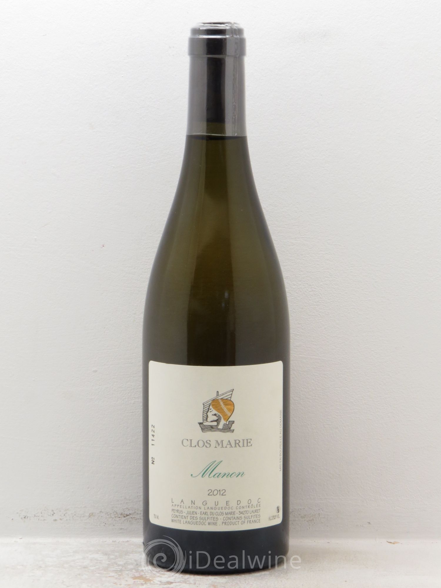 Languedoc Clos Marie Manon Christophe Peyrus et Françoise Julien 2012 - Lot de 1 bouteille - 0