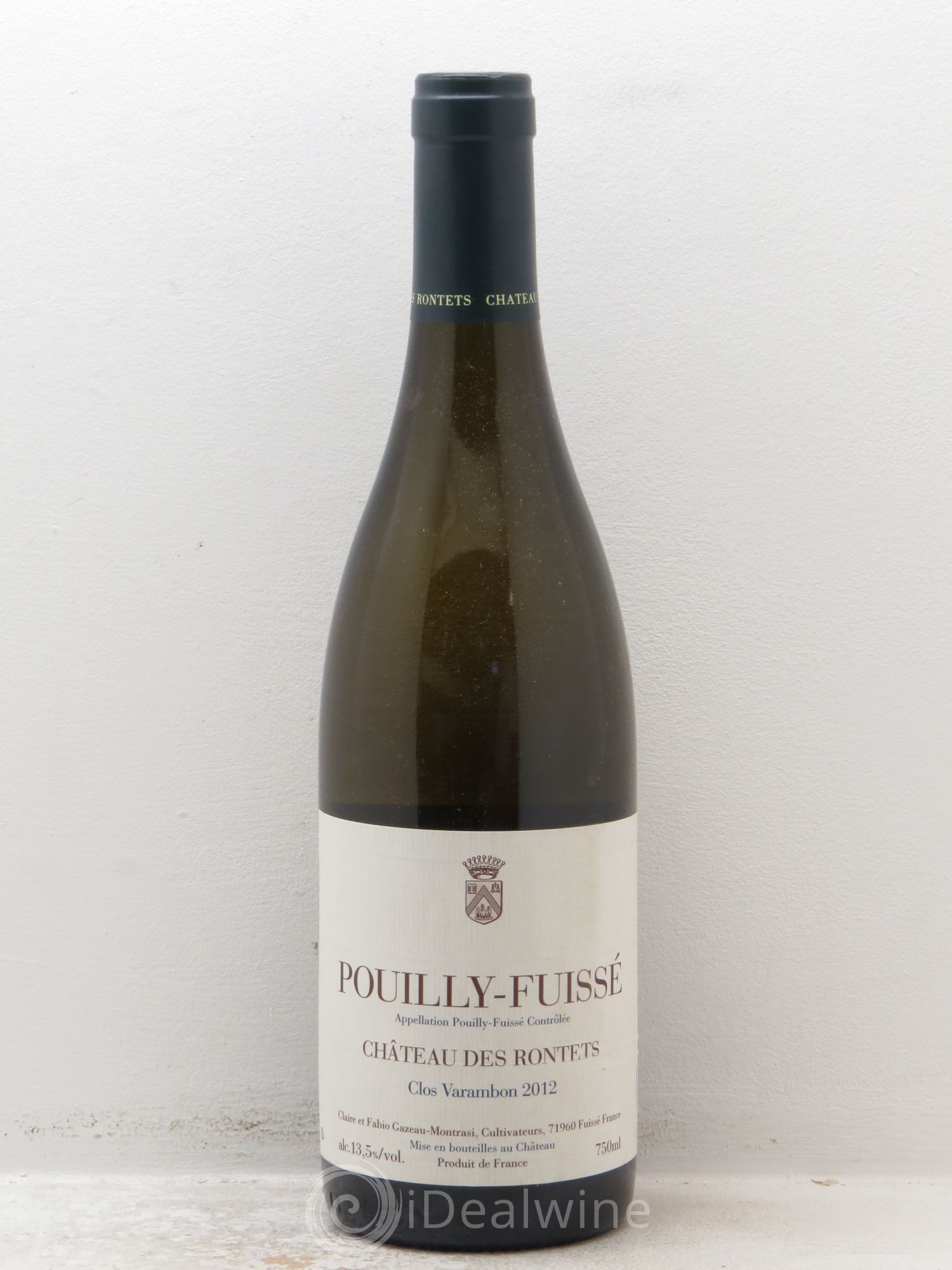 Pouilly-Fuissé Clos Varambon Château des Rontets 2012 - Posten von 1 Flasche - 0