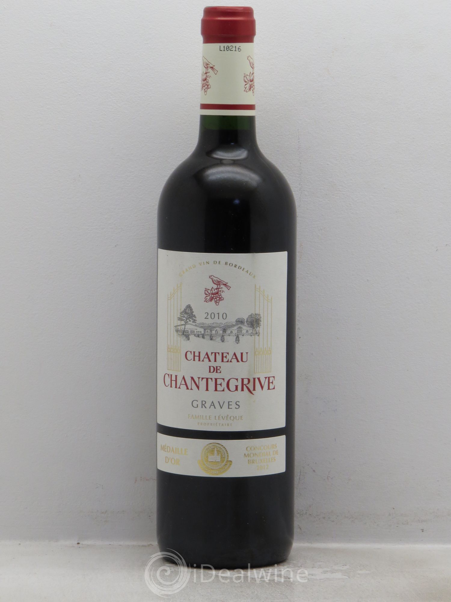 Château de Chantegrive 2010 - Lot de 1 bouteille - 0
