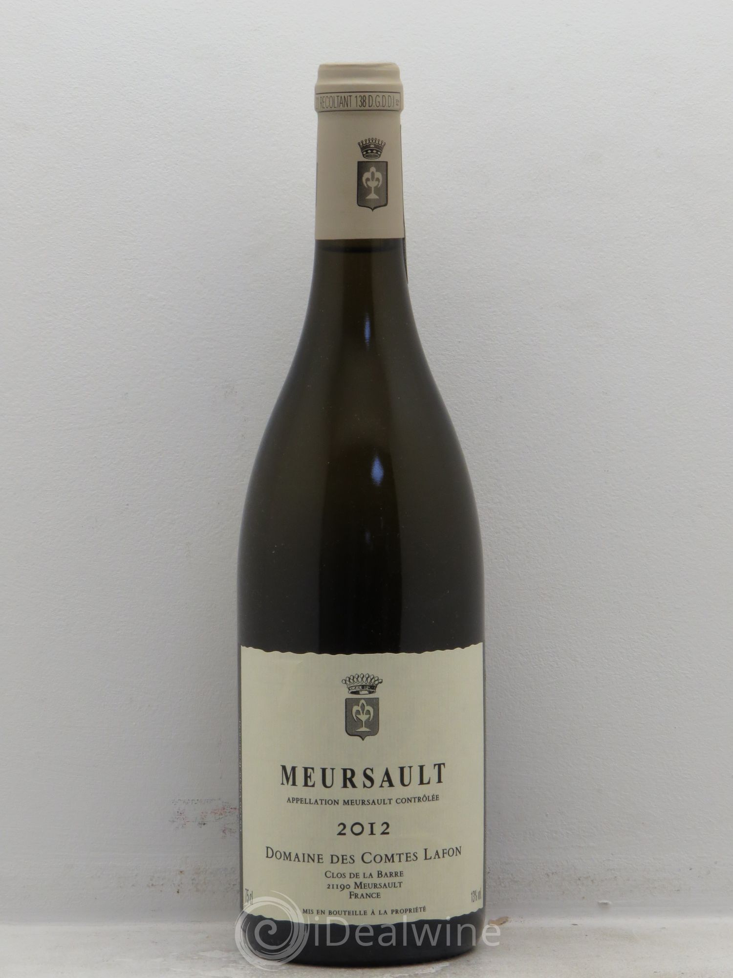 Meursault Comtes Lafon (Domaine des) 2012 - Lot de 1 bouteille - 0