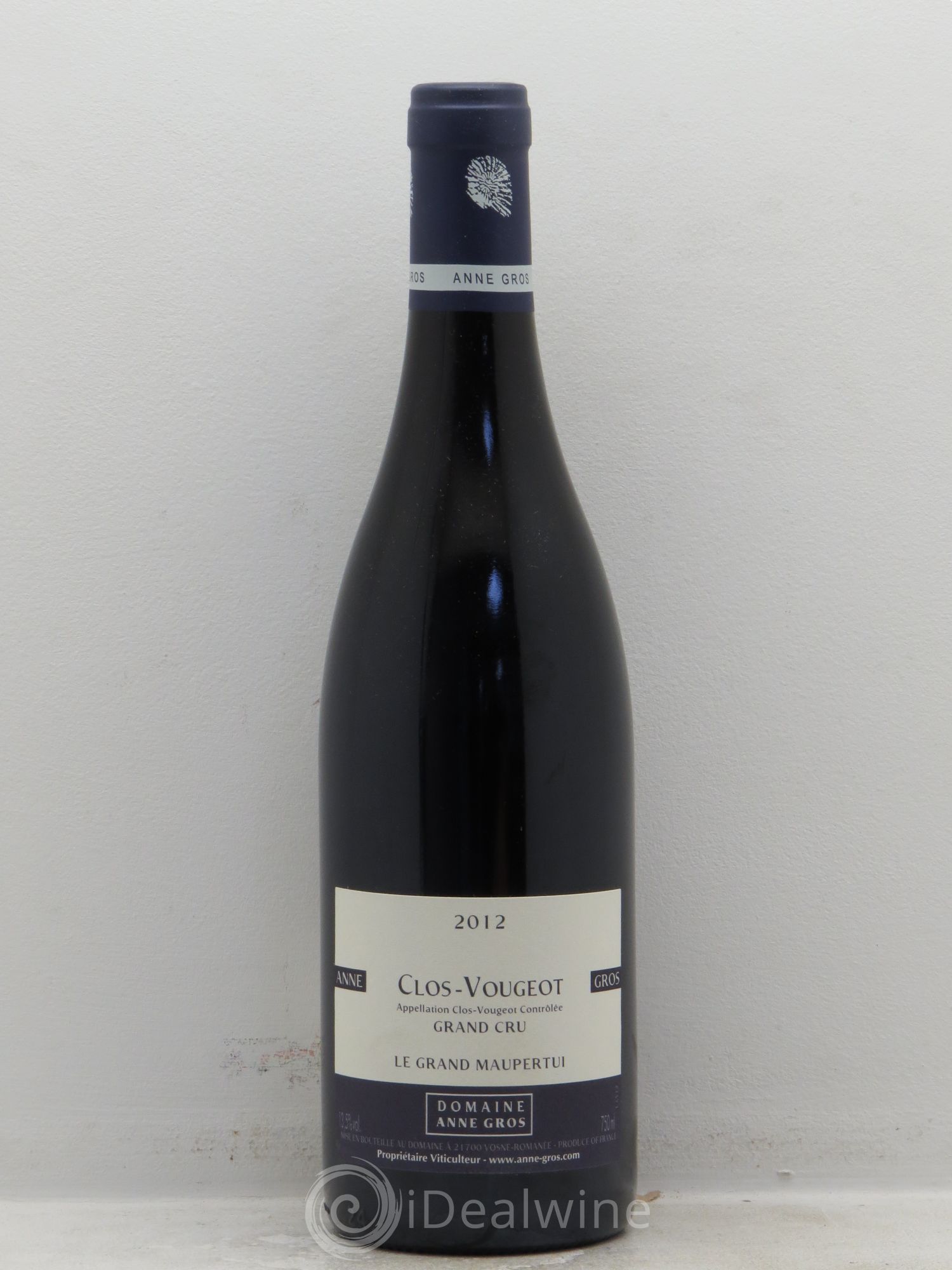 Clos de Vougeot Grand Cru Le Grand Maupertui Anne Gros 2012 - Lot de 1 bouteille - 0