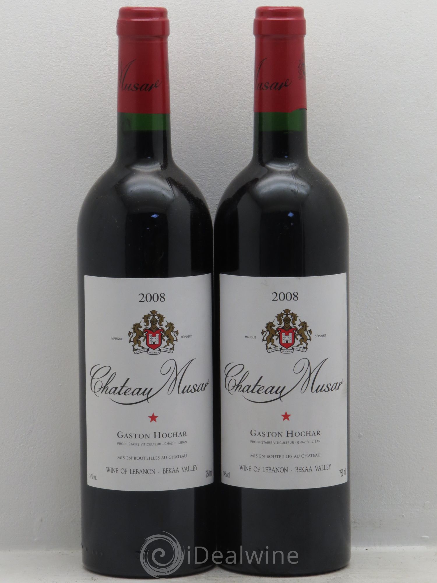 Château Musar Serge Hochar 2008 - Lot de 2 bouteilles - 0