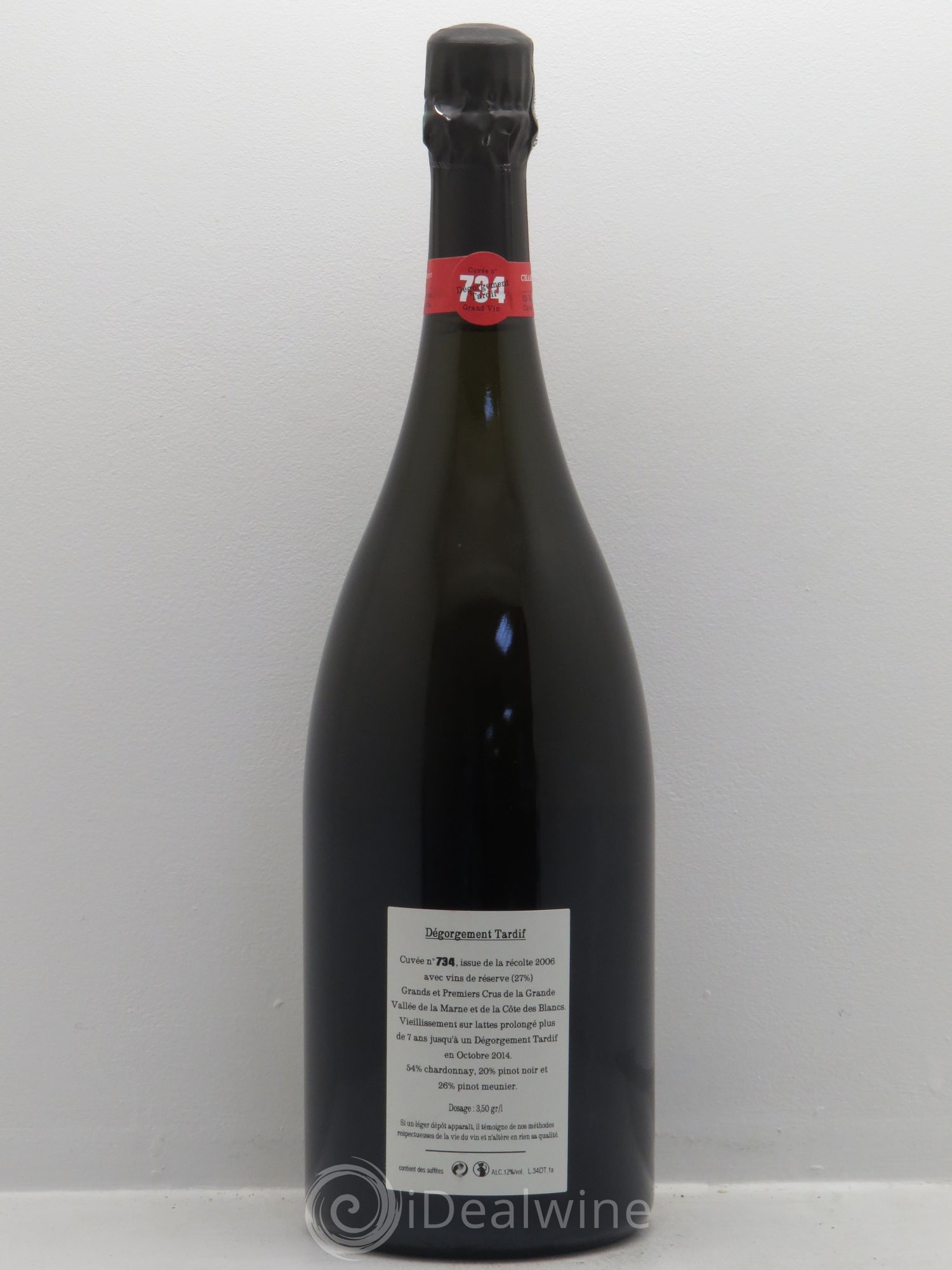 Cuvée 734 DT (Dégorgement Tardif) Jacquesson - Lot de 1 magnum - 1