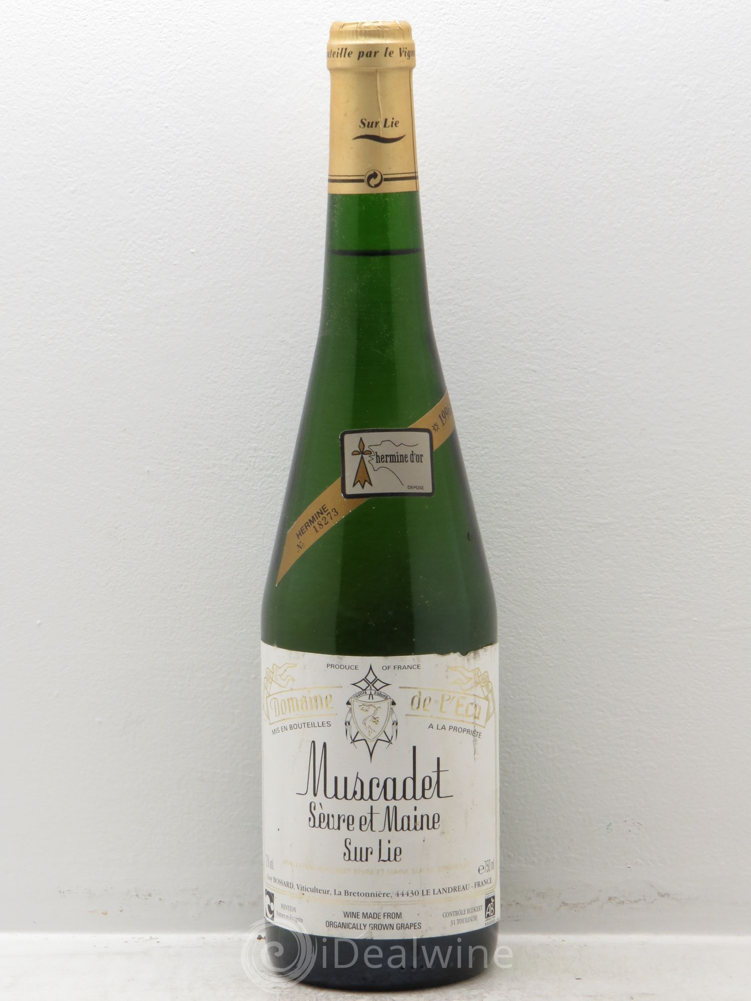 Muscadet Hermine d'Or Domaine de l'Ecu Guy Bossard 1996 - Posten von 1 Flasche - 0