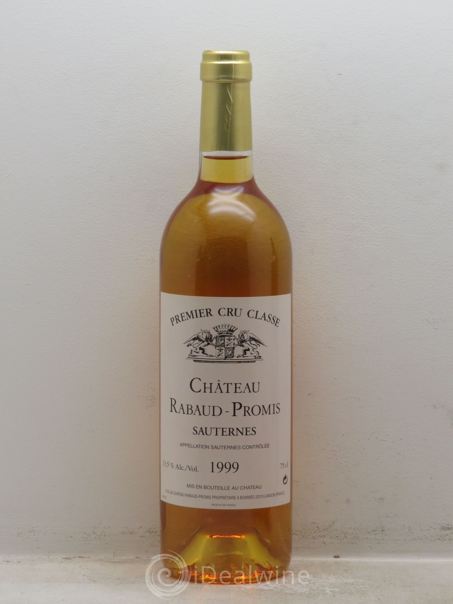 Château Rabaud Promis 1er Grand Cru Classé 1999 - Posten von 1 Flasche - 0