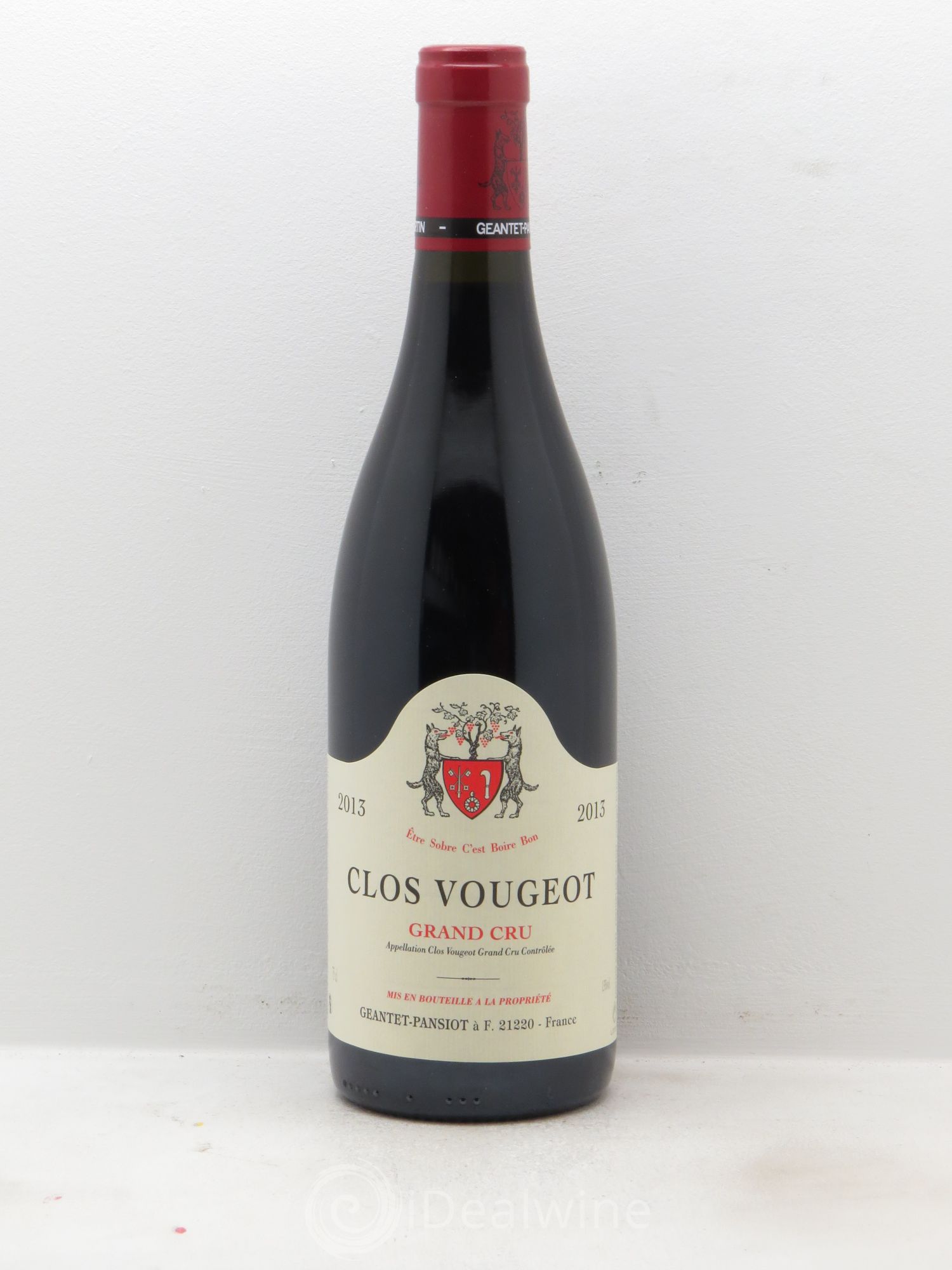 Clos de Vougeot Grand Cru Geantet-Pansiot 2013 - Lot de 1 bouteille - 0