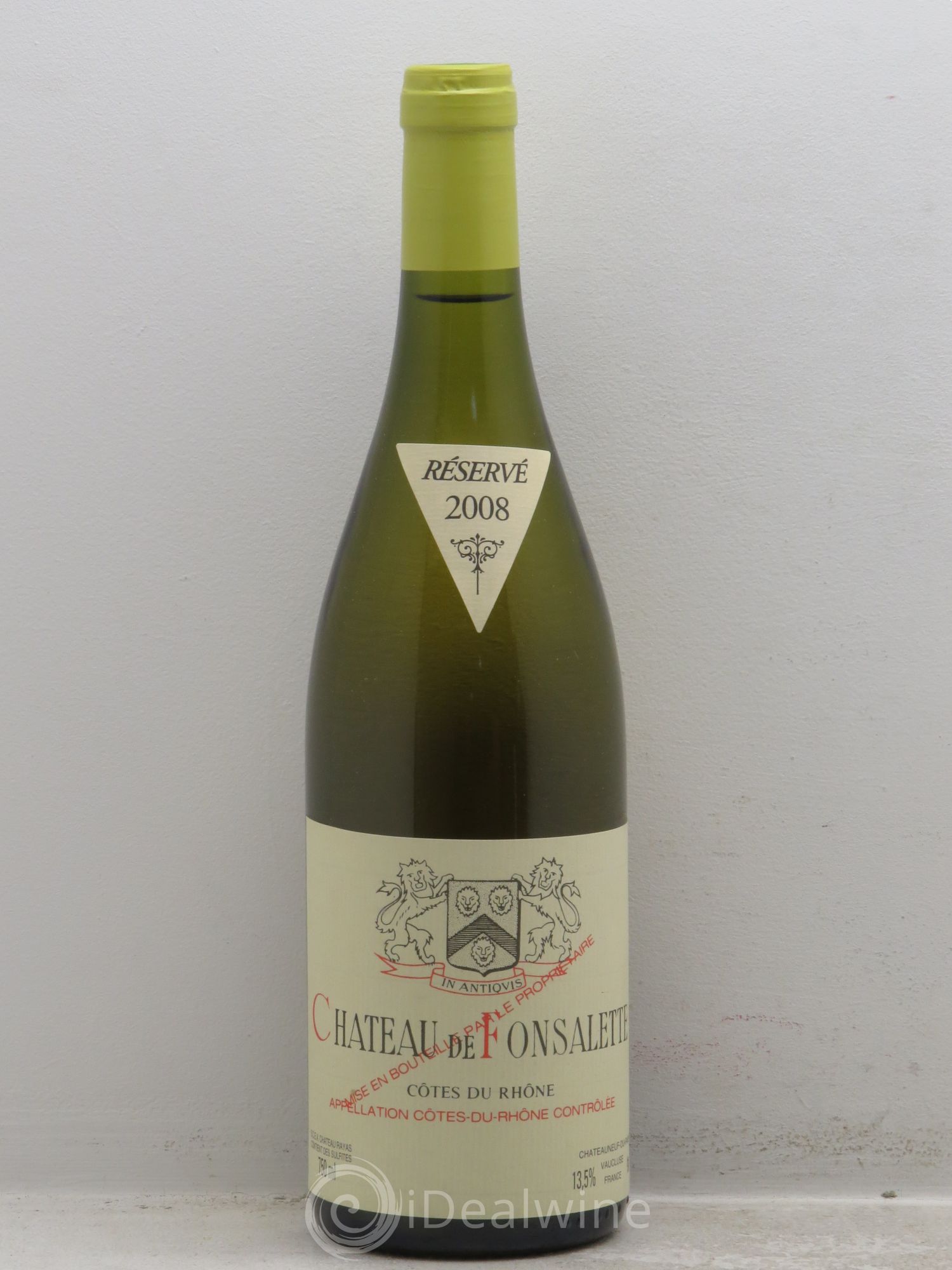 Côtes-du-Rhône Château de Fonsalette Emmanuel Reynaud 2008 - Lot de 1 bouteille - 0
