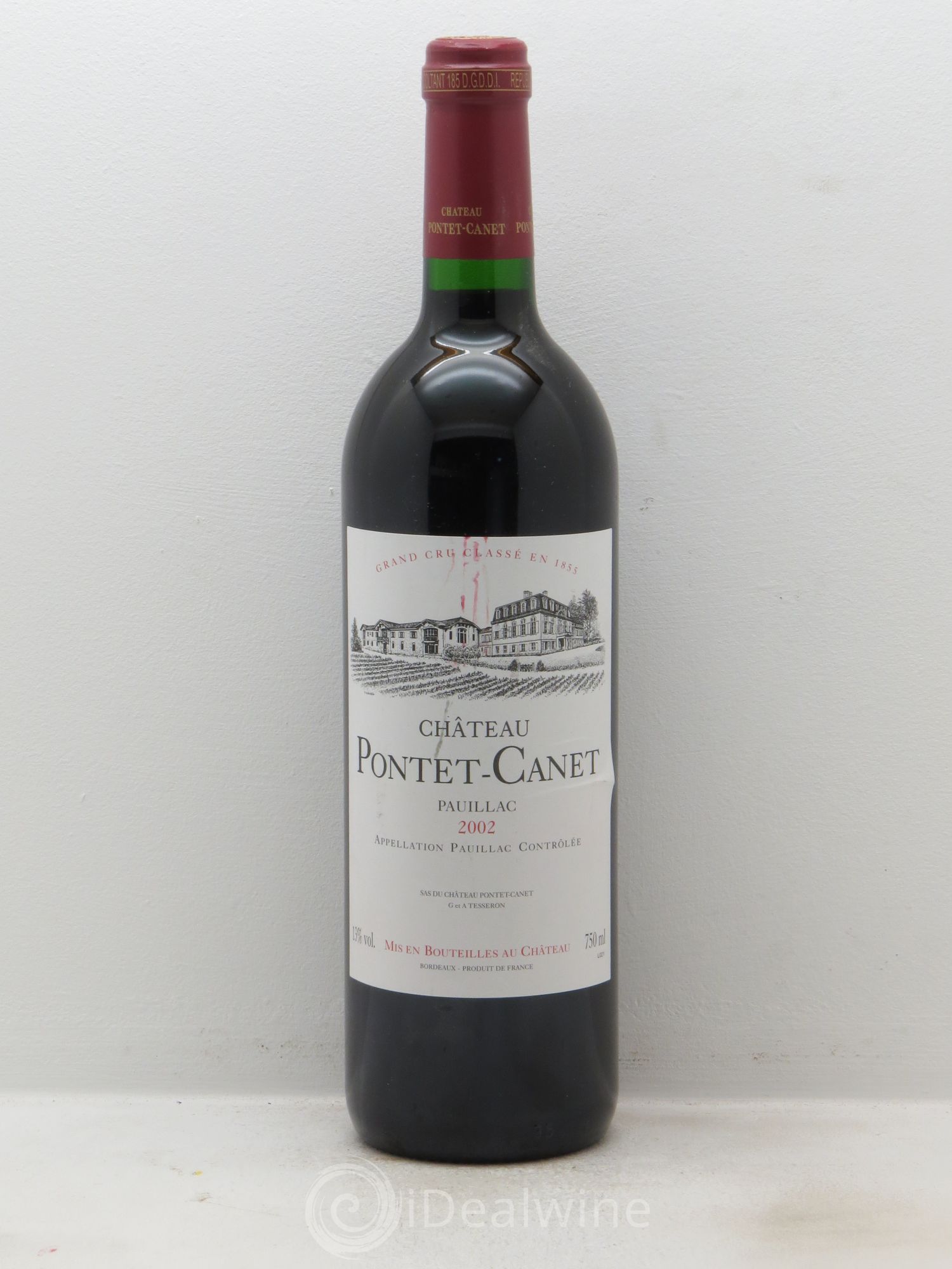 Château Pontet Canet 5ème Grand Cru Classé 2002 - Lot de 6 bouteilles - 0