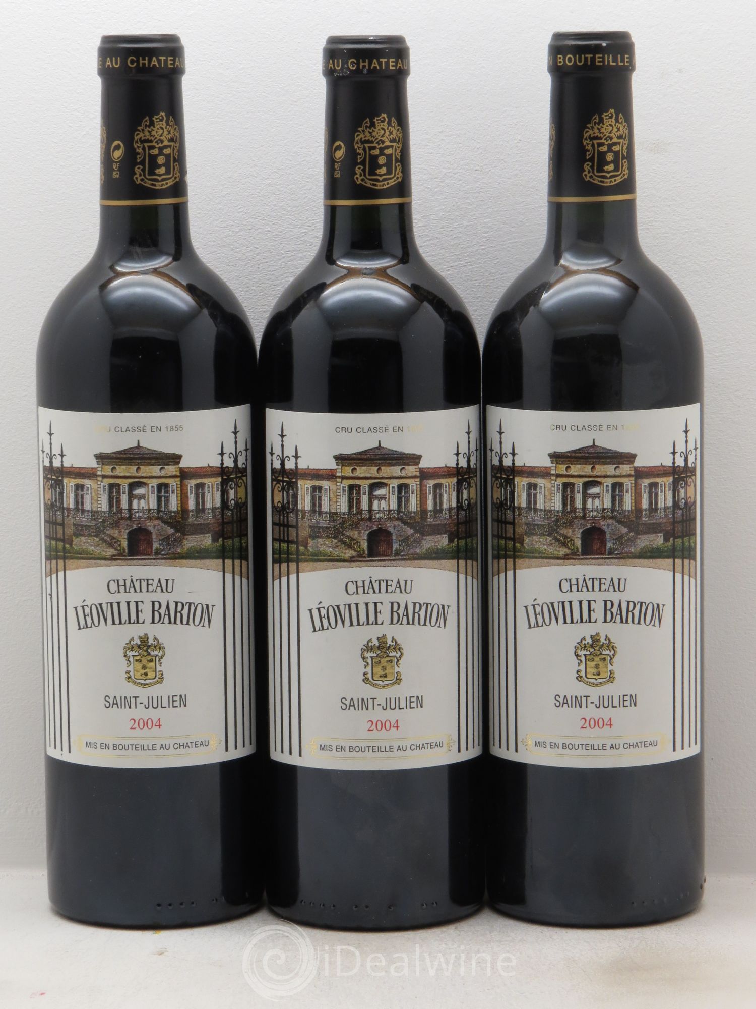 Château Léoville Barton 2ème Grand Cru Classé 2004 - Lot de 3 bouteilles - 0