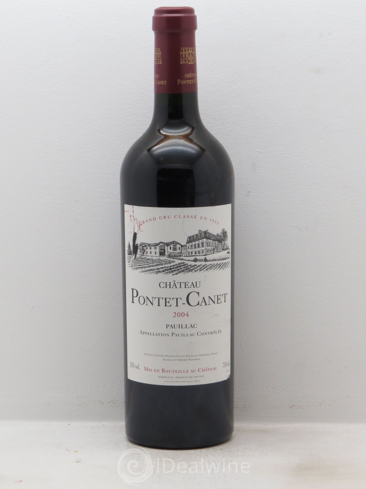 Château Pontet Canet 5ème Grand Cru Classé 2004 - Lot de 6 bouteilles - 0