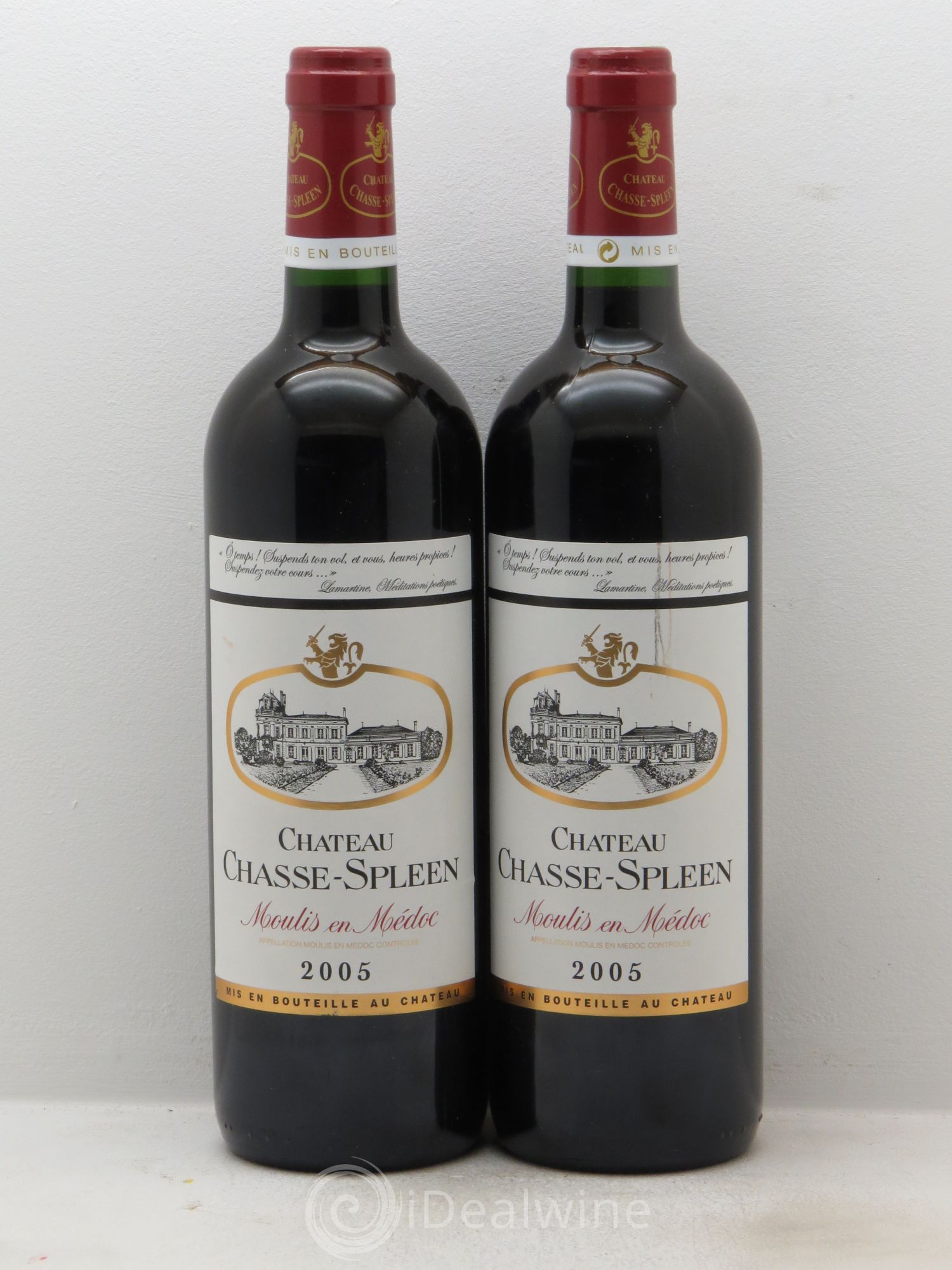Château Chasse Spleen 2005 - Lot de 2 bouteilles - 0