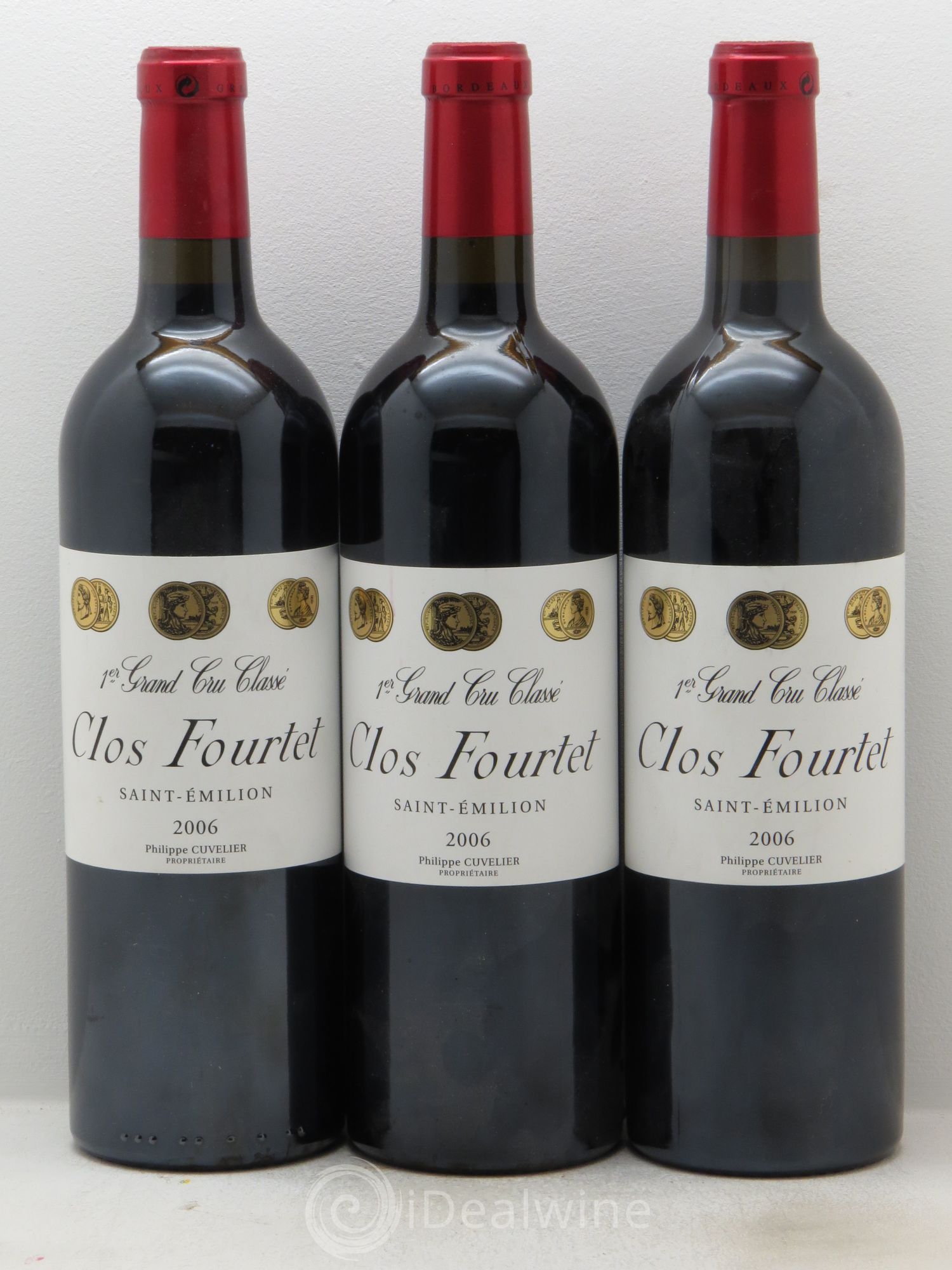 Clos Fourtet 1er Grand Cru Classé B 2006 - Lot de 3 bouteilles - 0