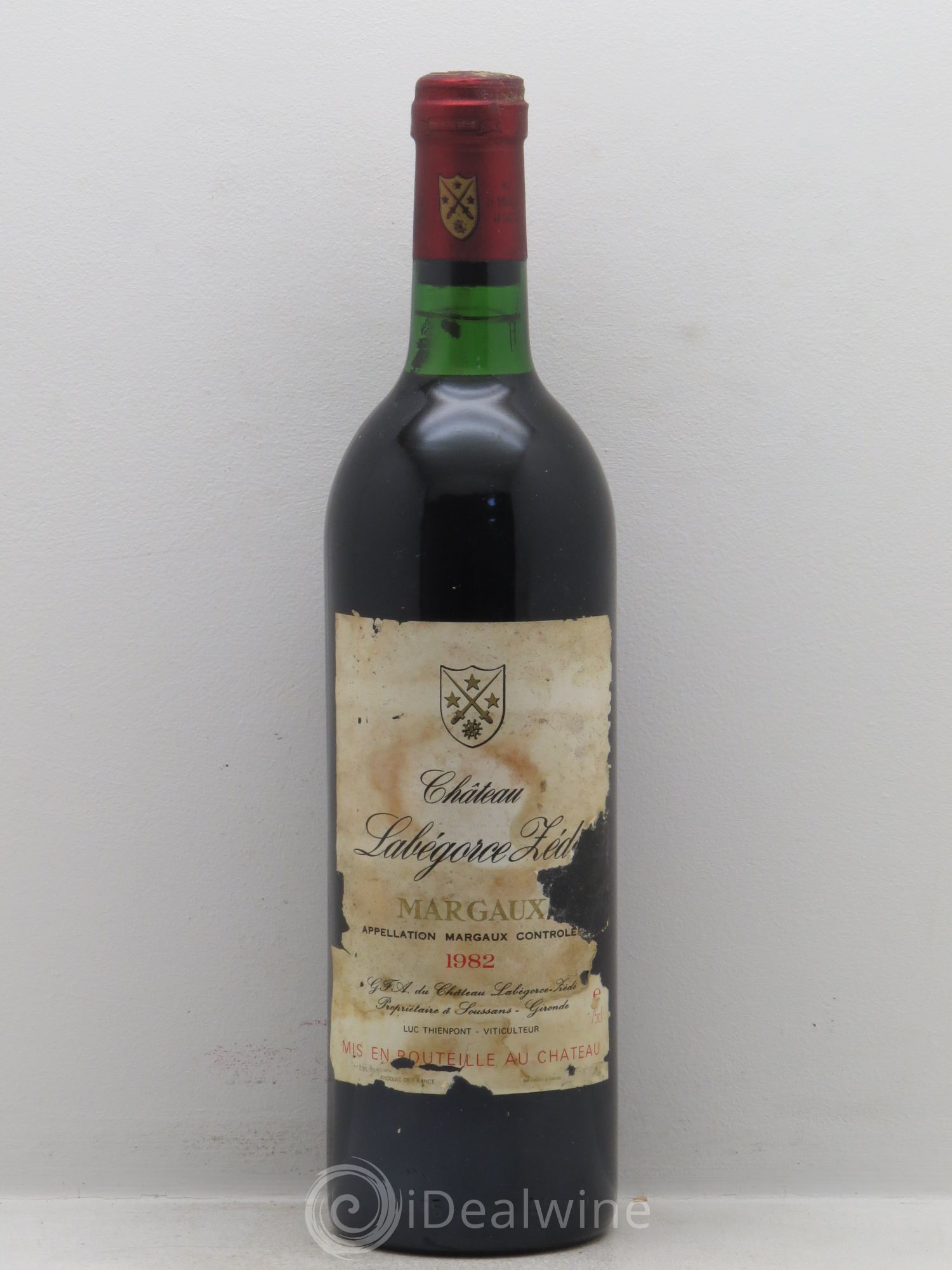 Château Labegorce Zédé Cru Bourgeois 1982 - Lot de 1 bouteille - 0