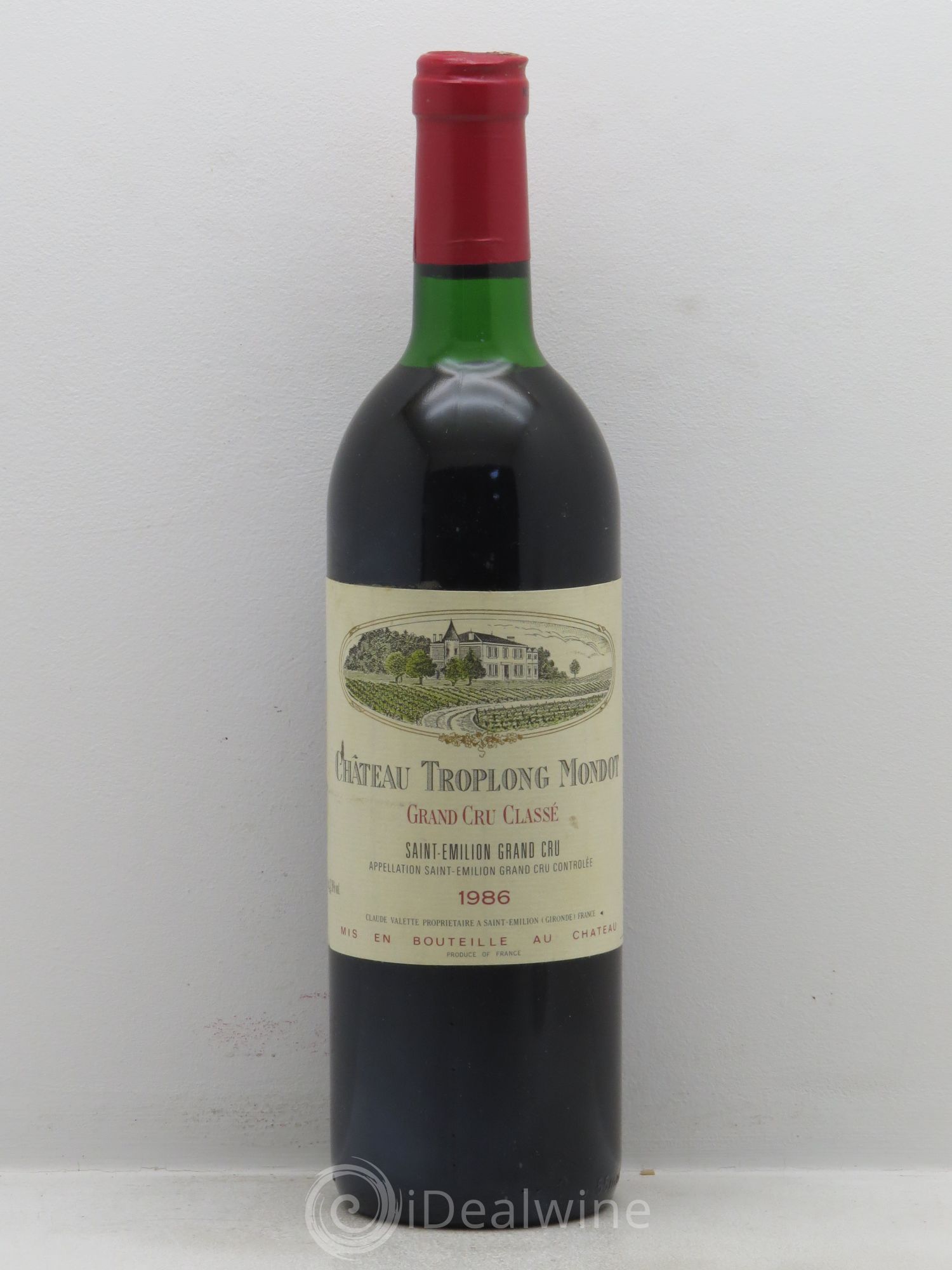 Château Troplong Mondot 1er Grand Cru Classé B 1986 - Lot de 1 bouteille - 0