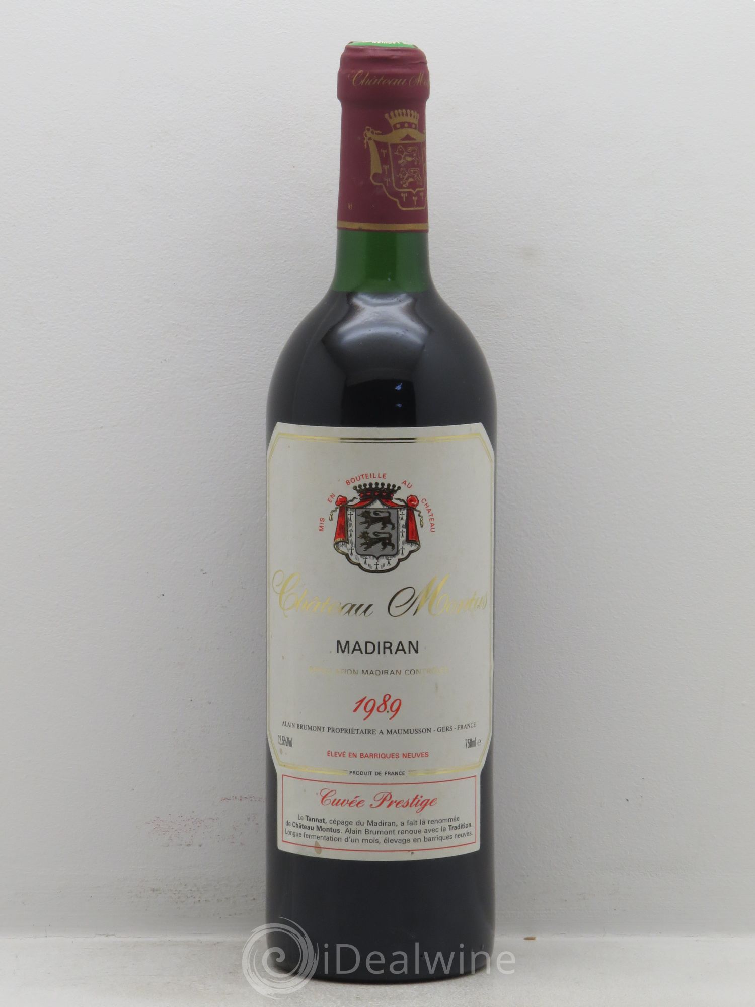 Madiran Château Montus-Prestige Alain Brumont 1989 - Lot de 1 bouteille - 0
