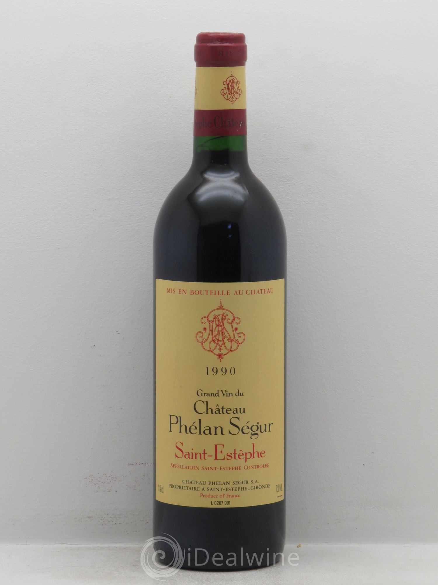 Château Phélan Ségur 1990 - Lot de 1 bouteille - 0