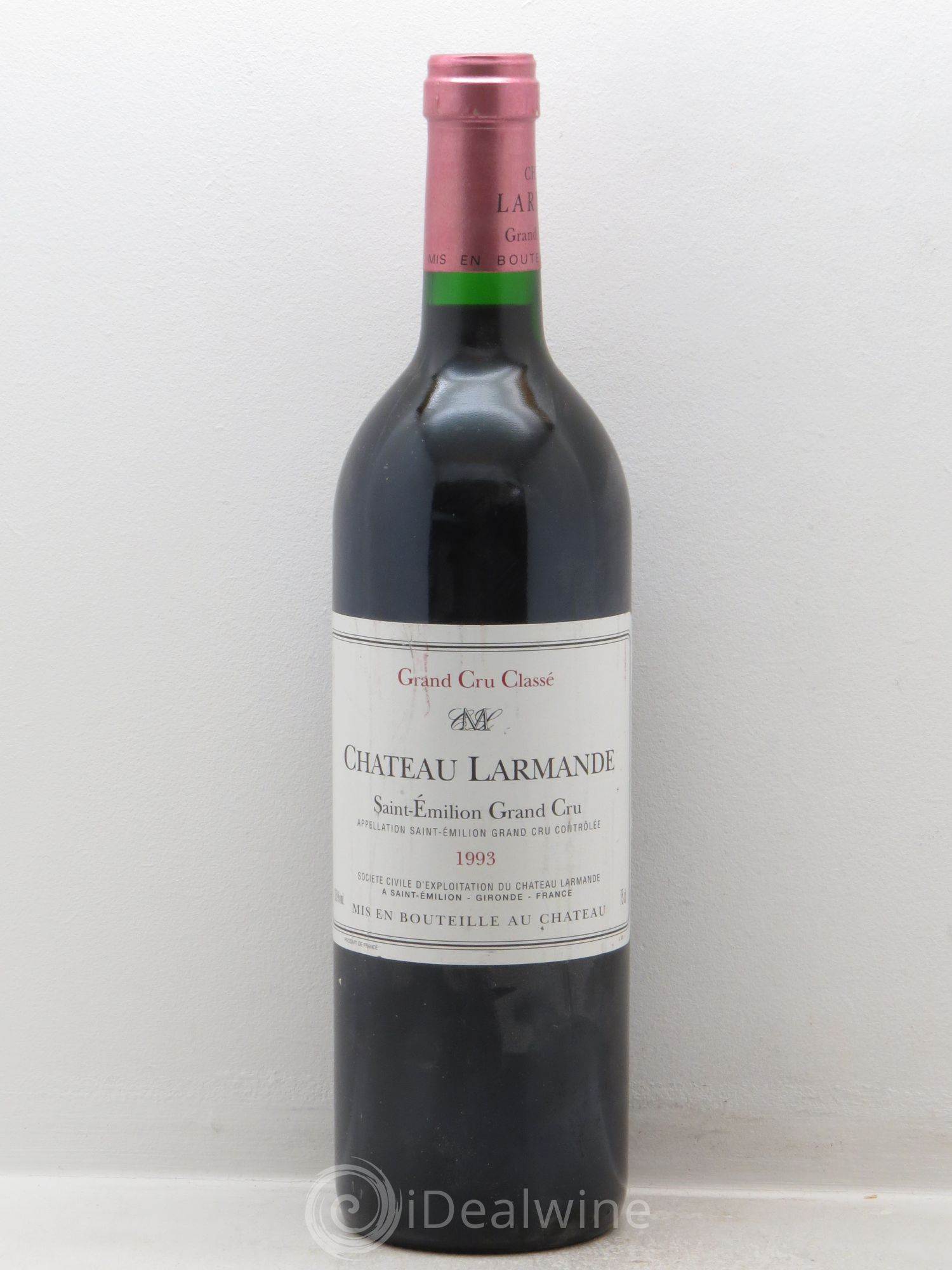 Château Larmande Grand Cru Classé 1993 - Lot de 1 bouteille - 0